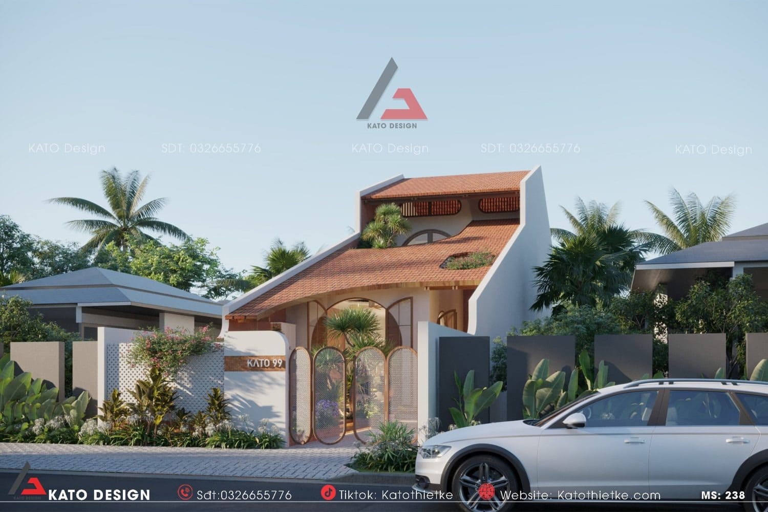 Kiến trúc mặt tiền tinh tế, hiện đại