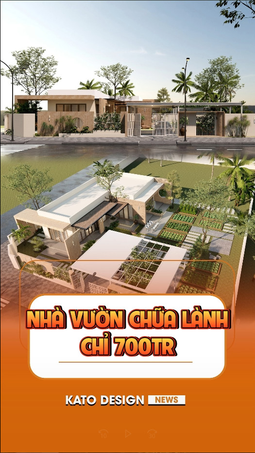 Nhà Cấp 4 Sân Vườn  Kato Thiết Kế