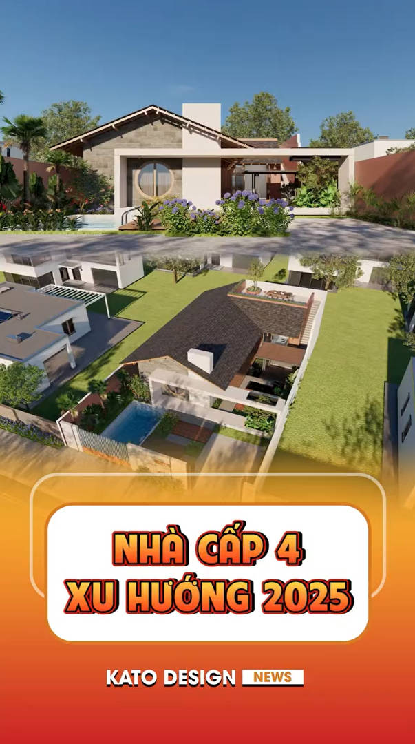 19.7 Nhà Cấp 4 Sân Vườn đẹp 2025