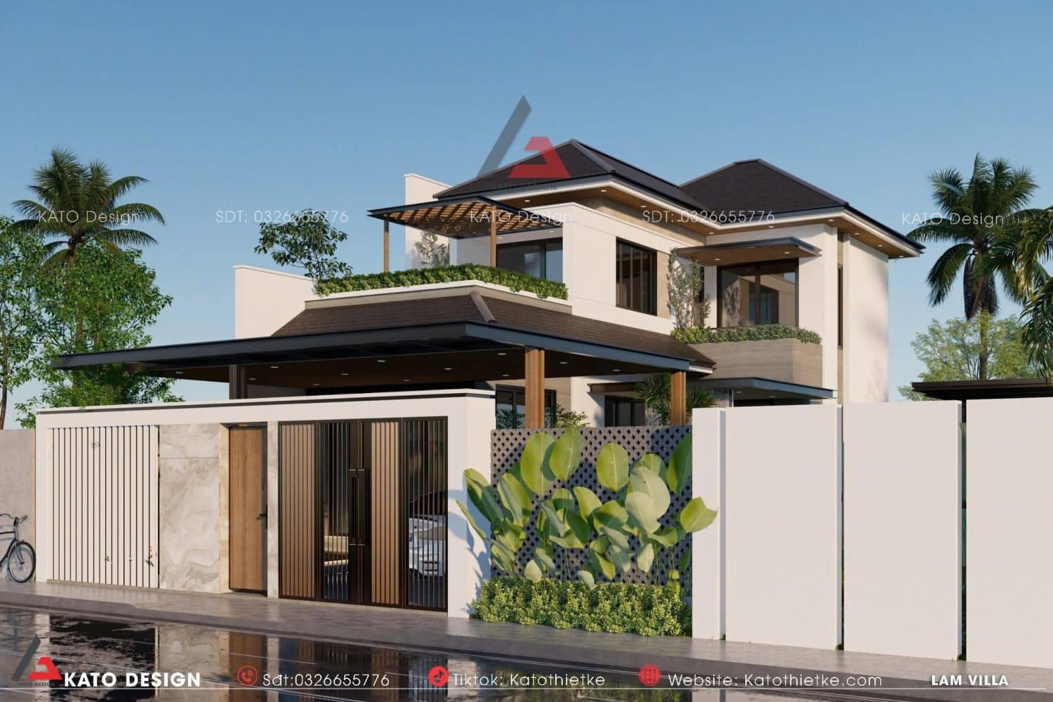 Sử dụng cửa kính từ sàn đến trần hoặc các vách kính lớn