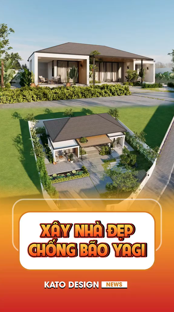 Nhà Cấp 4 Mái Dốc Kết Hợp Mái Bằng