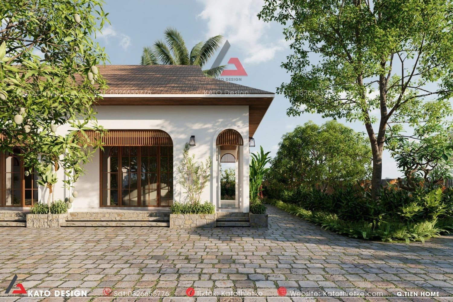 Nhà vườn được thiết kế tối ưu ánh sáng, thông gió Nhà vườn được thiết kế tối ưu ánh sáng, thông gió