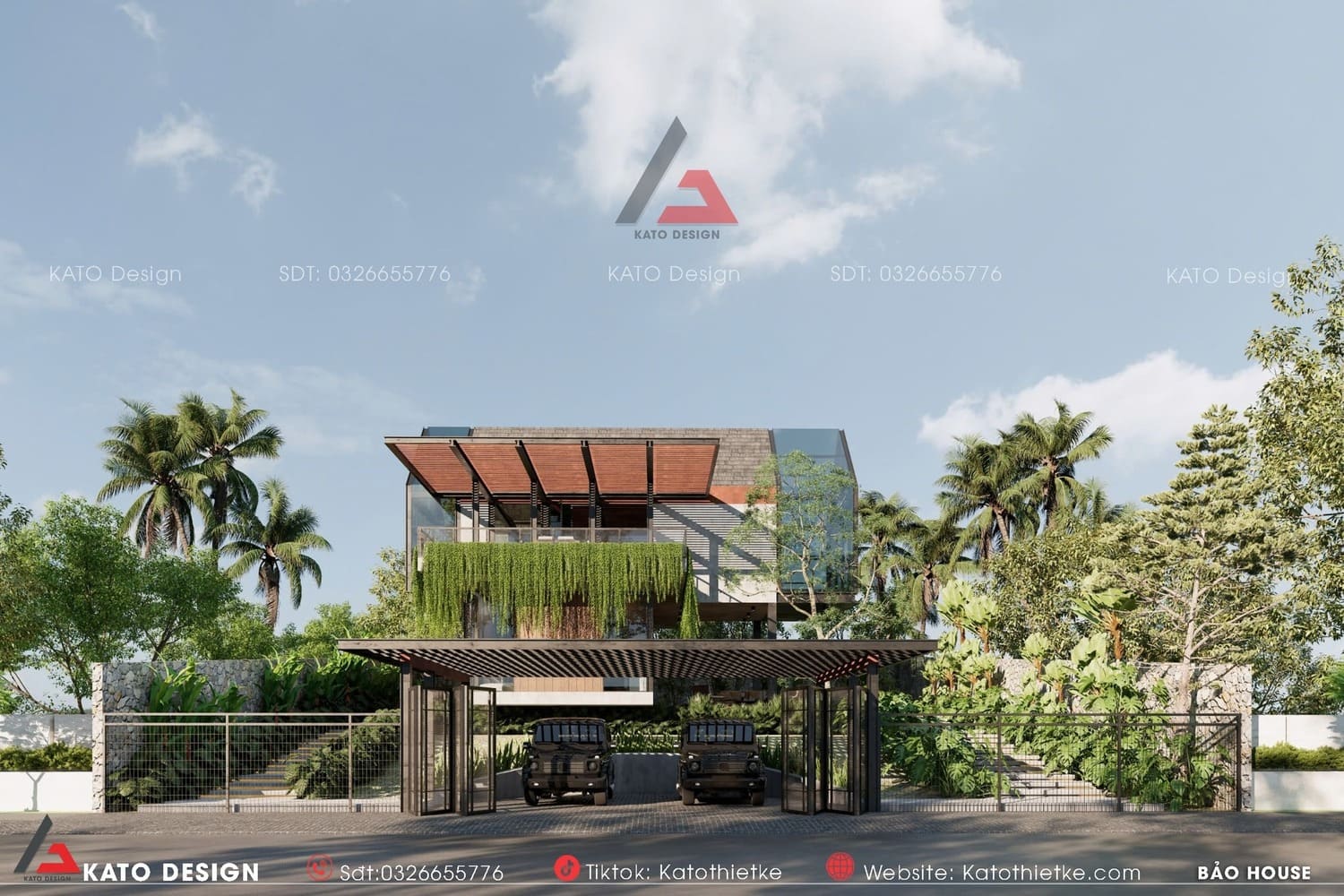 Biệt thự nông thôn đẹp, hiện đại