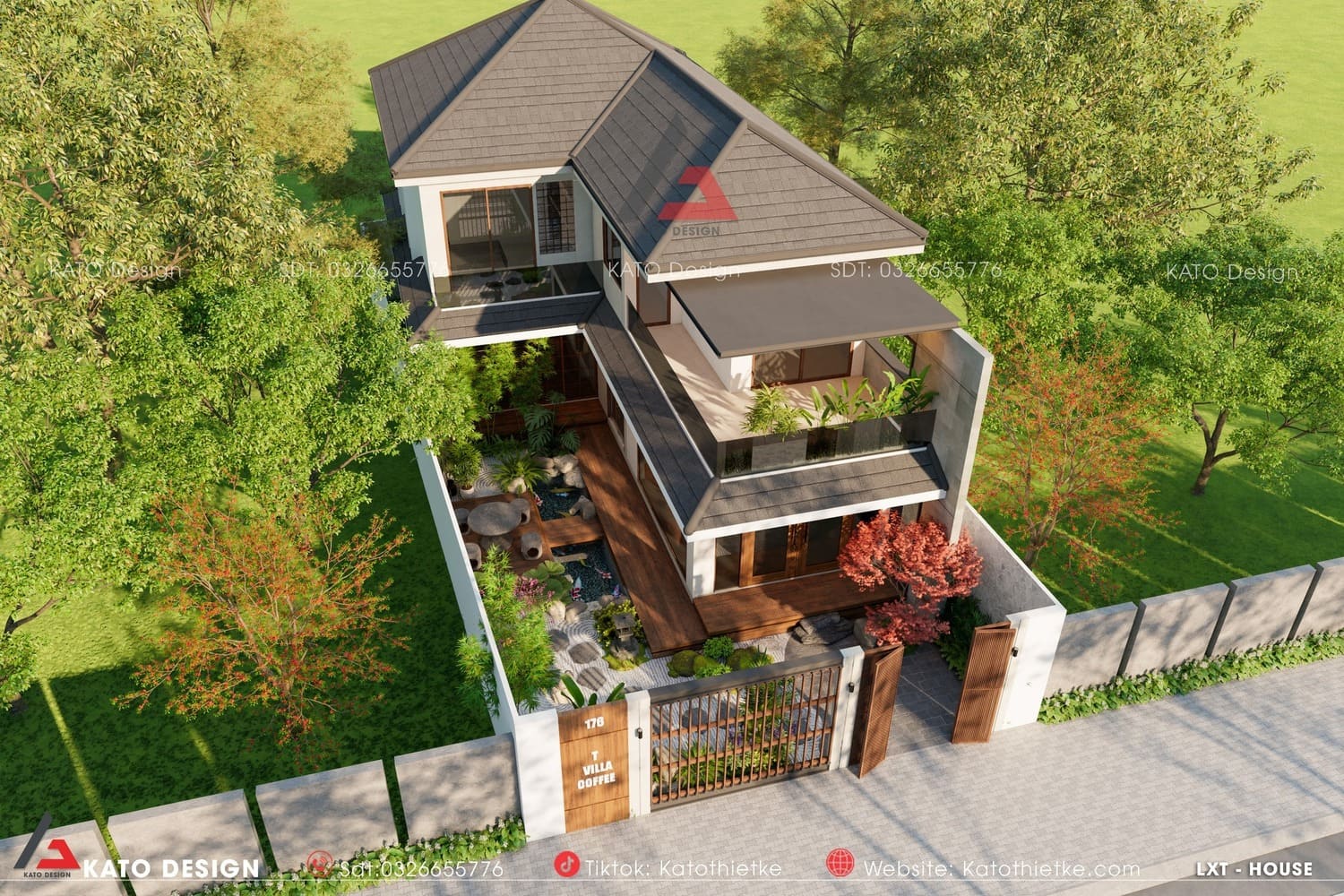 Thiết kế mái Nhật hiện đại và bền vững