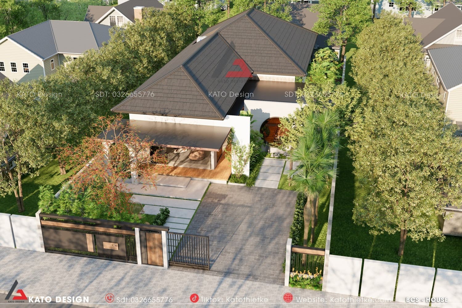Kiểu nhà vườn hiện đại đẹp mà tiết kiệm