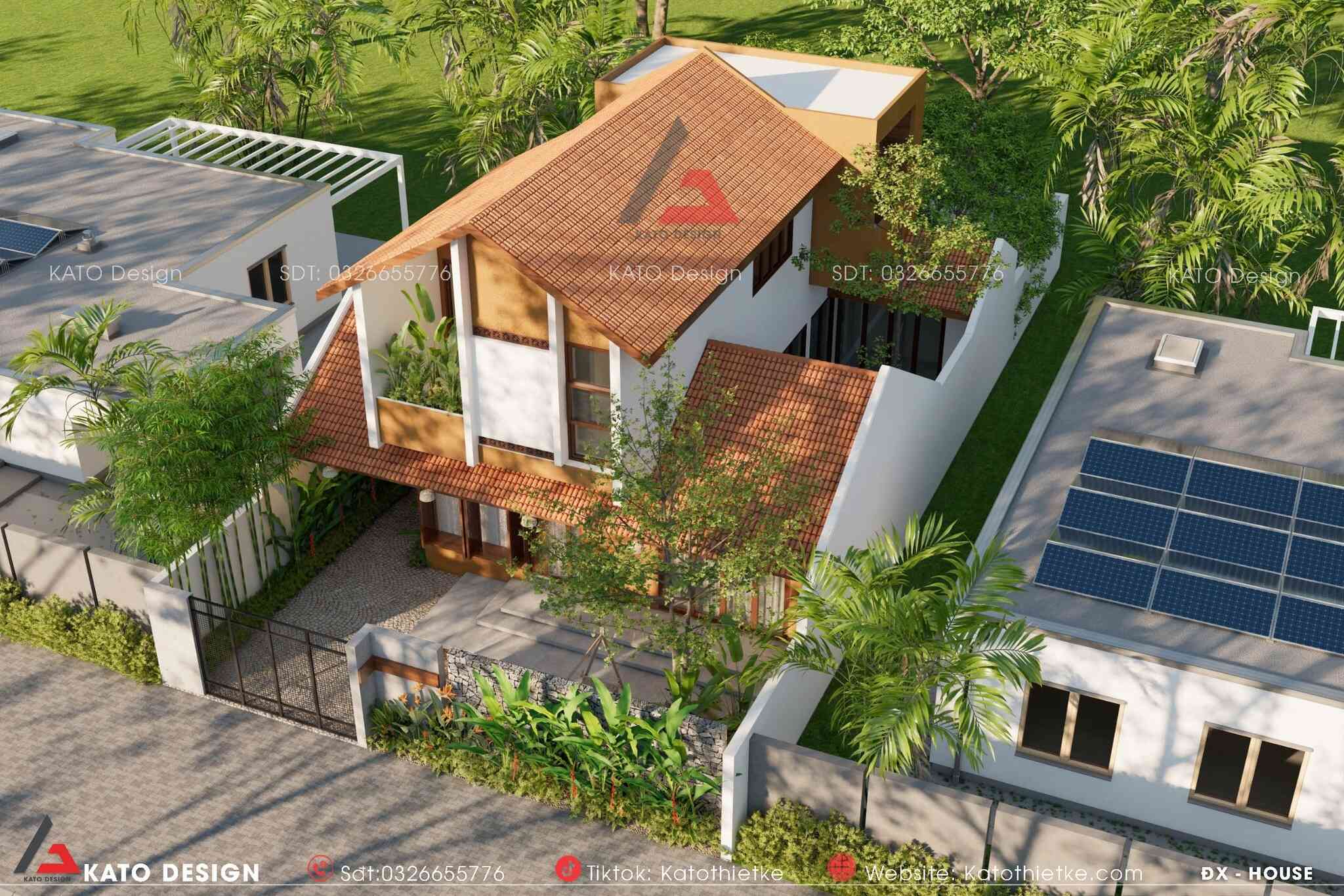Biệt thự mái ngói được nhiều gia chủ yêu thích