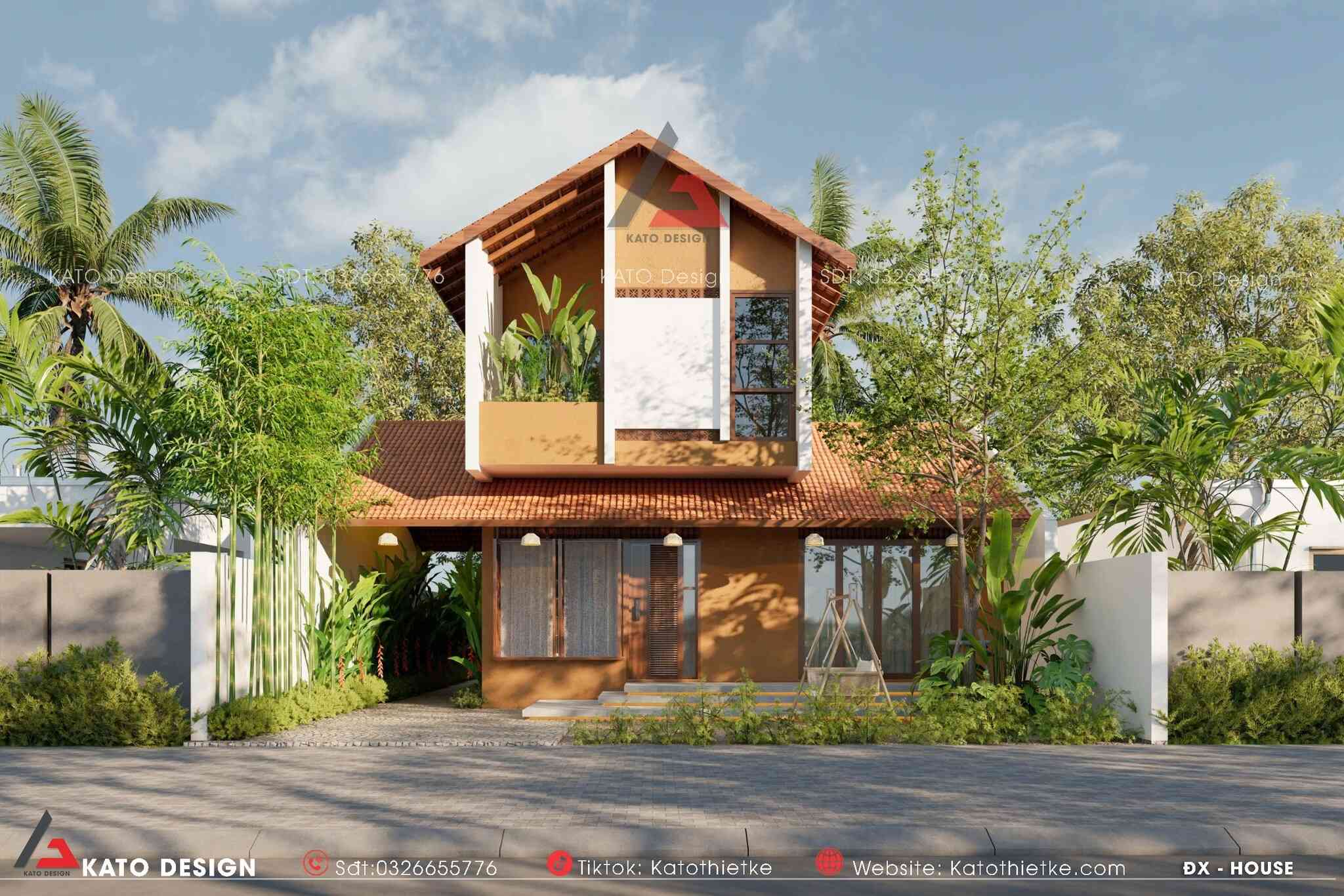 Ngôi nhà gây ấn tượng bởi sự lựa chọn vật liệu tinh tế