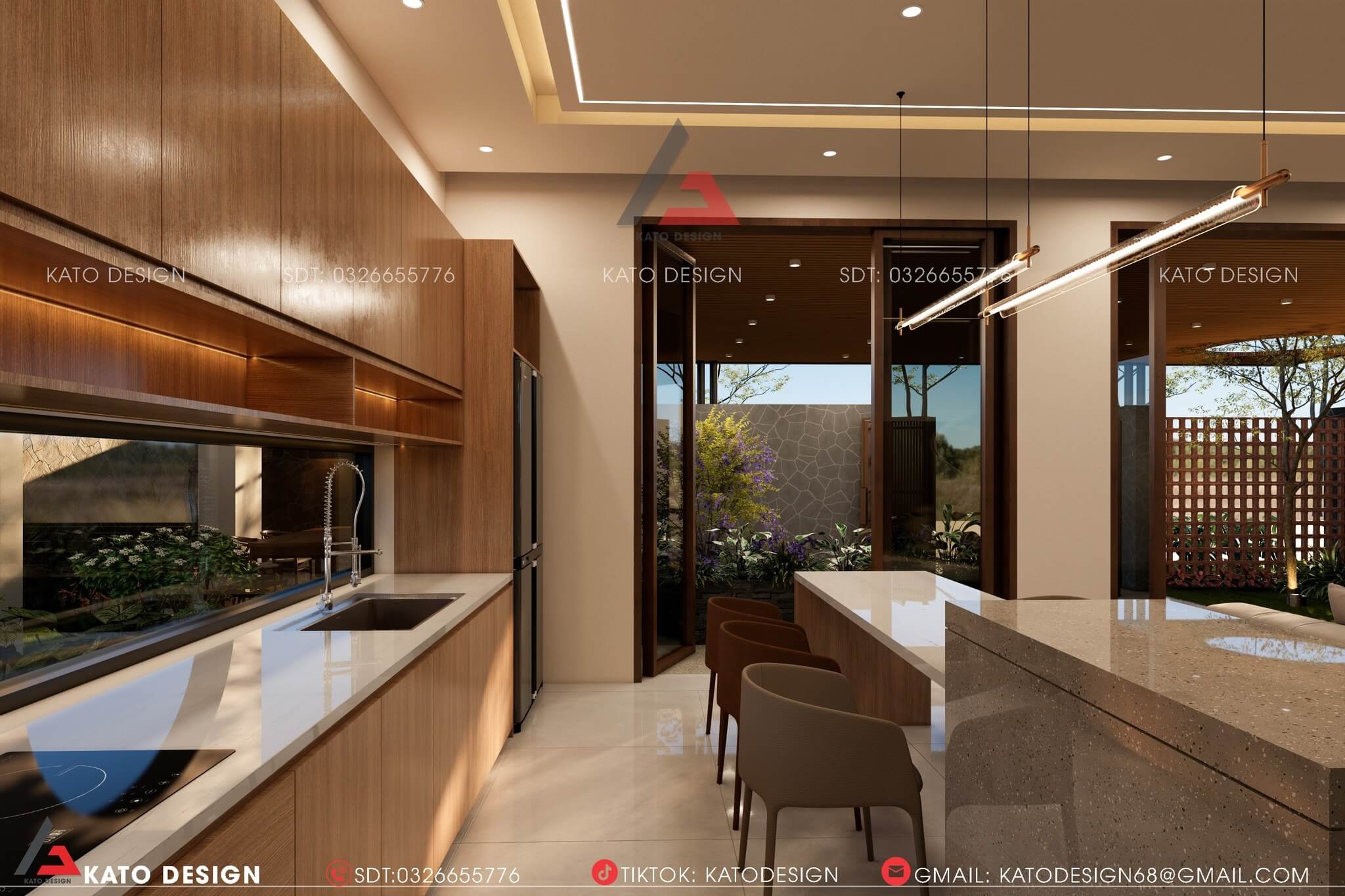 Nội thất bên trong tối giản mà hiện đại