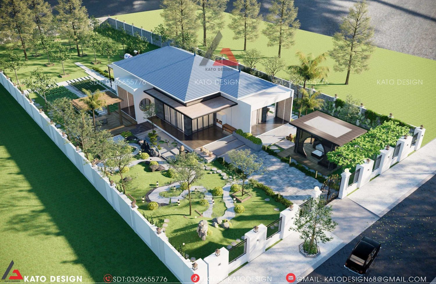 Nhà cấp 4 nông thôn tiết kiệm chi phí nhưng vẫn hiện đại