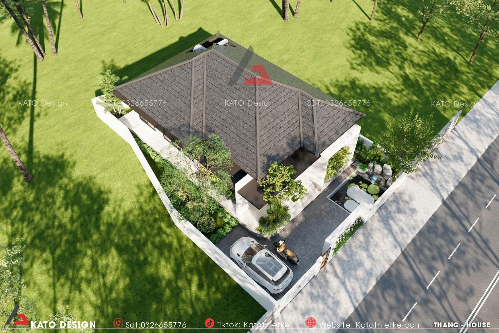 Nhà cấp 4 mái dốc