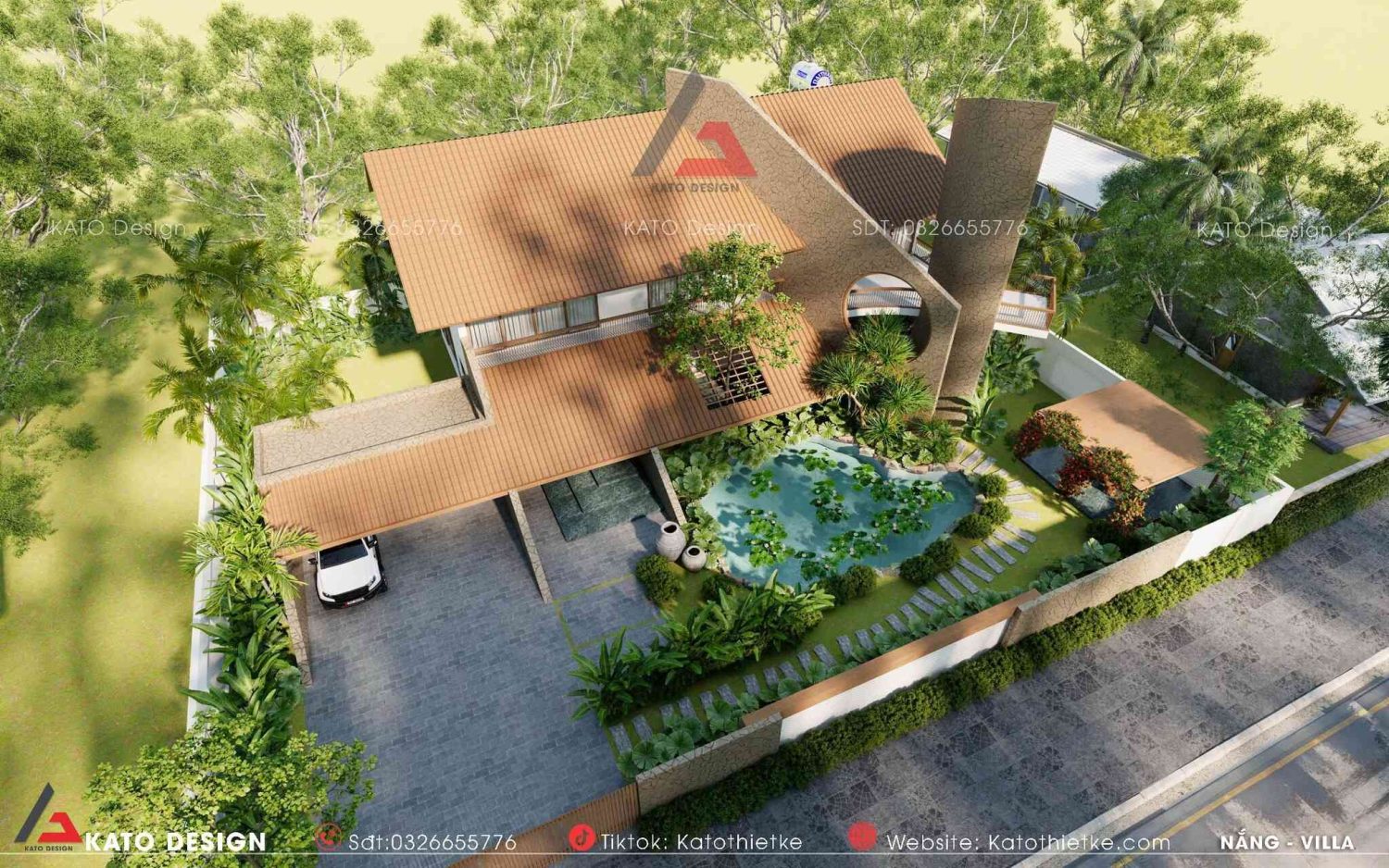 Nhà villa sân vườn đẹp, đẳng cấp