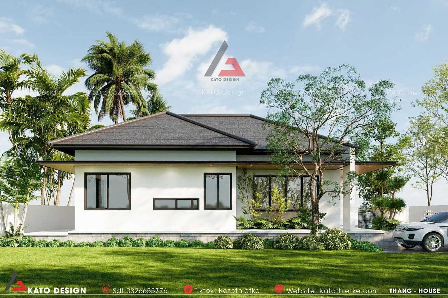 Không gian sân vườn nhỏ gọn nhưng vẫn đủ tiện ích.