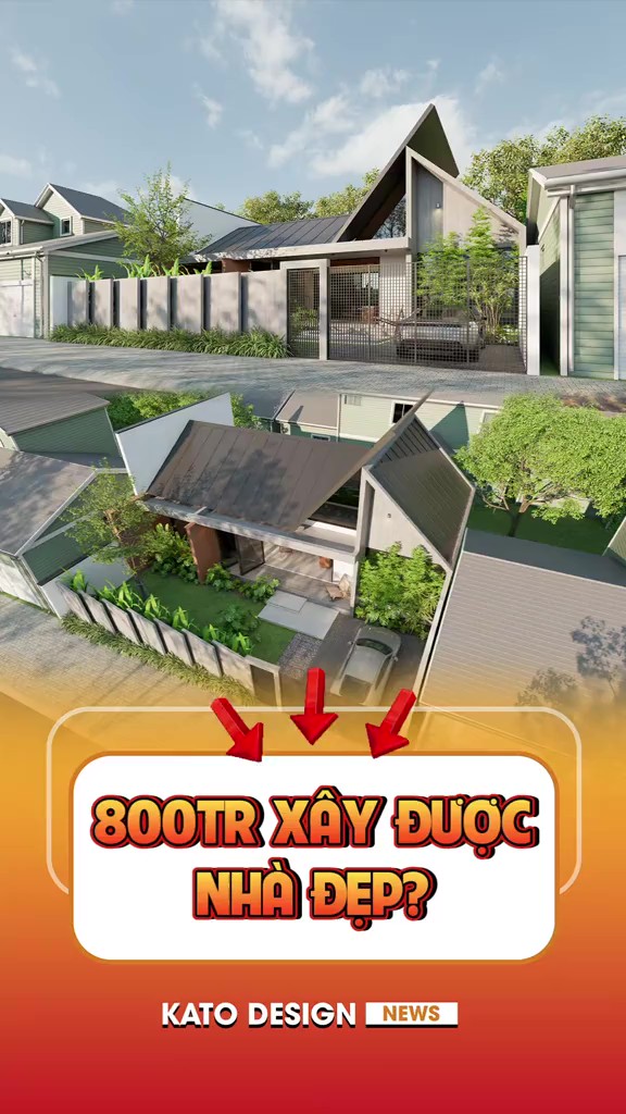 Mẫu Nhà Phố Phong Cách Mái độc đáo