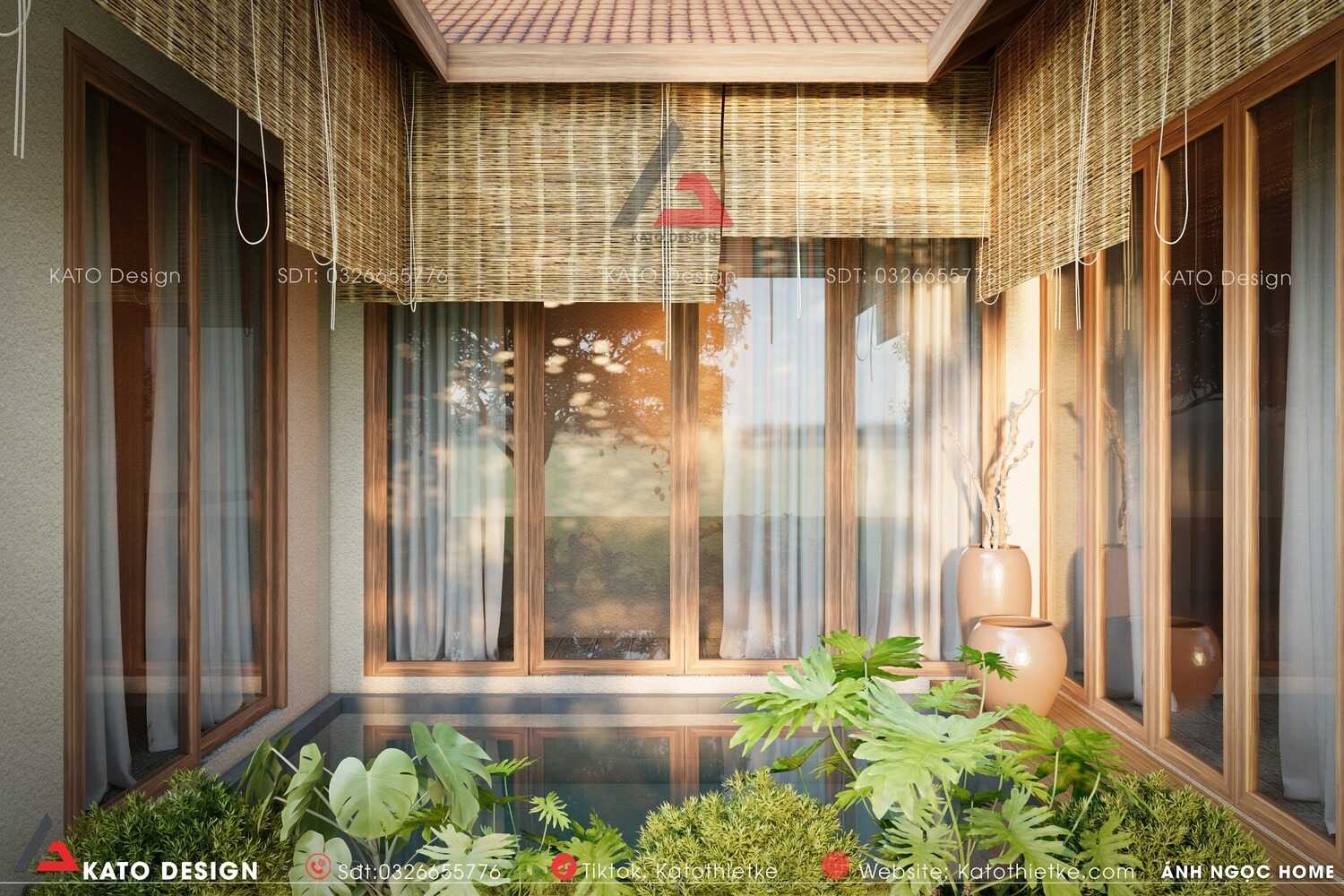 Nội thất chữa lành với vật liệu xanh và ánh sáng tự nhiên 2026