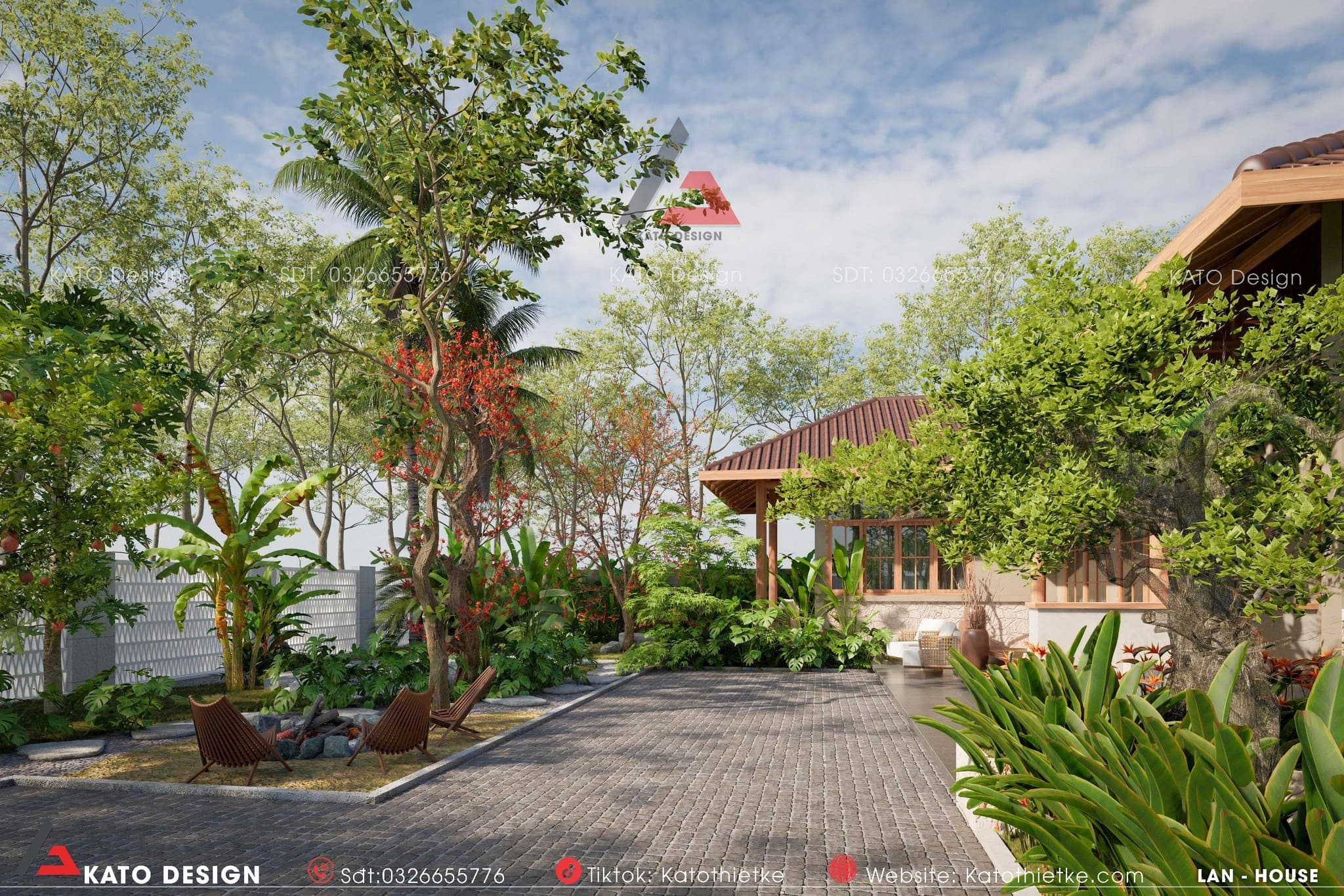 Mẫu nhà sân vườn được nhiều người ưa chuộng