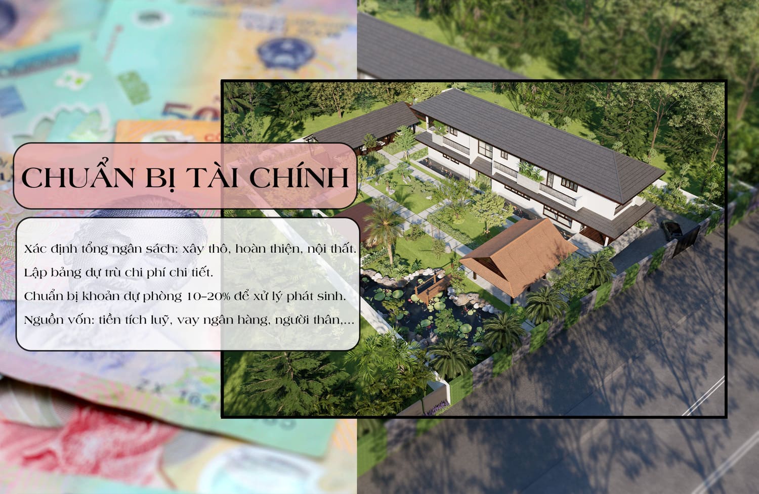 Chuẩn bị tài chính rõ ràng và dự phòng