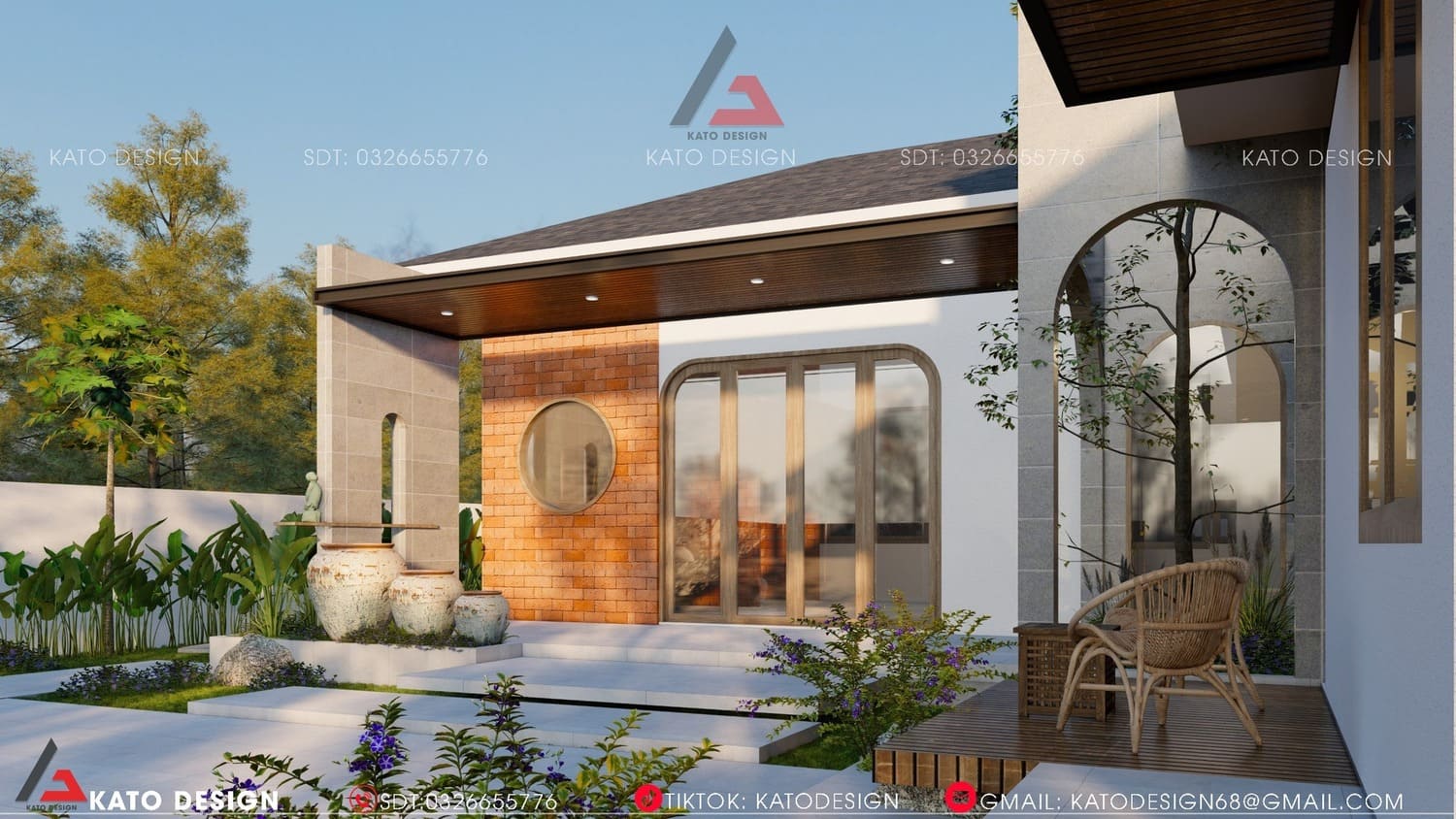Kiến trúc hiện đại kết hợp thiên nhiên