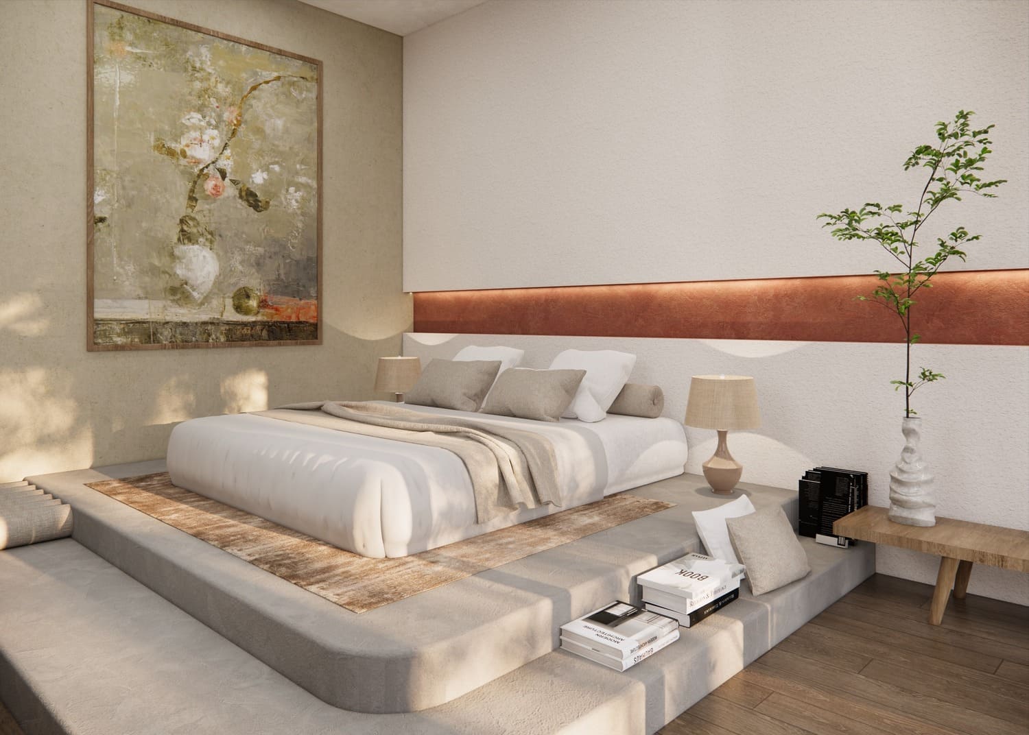 Phòng ngủ được thiết kế tối ưu ánh sáng