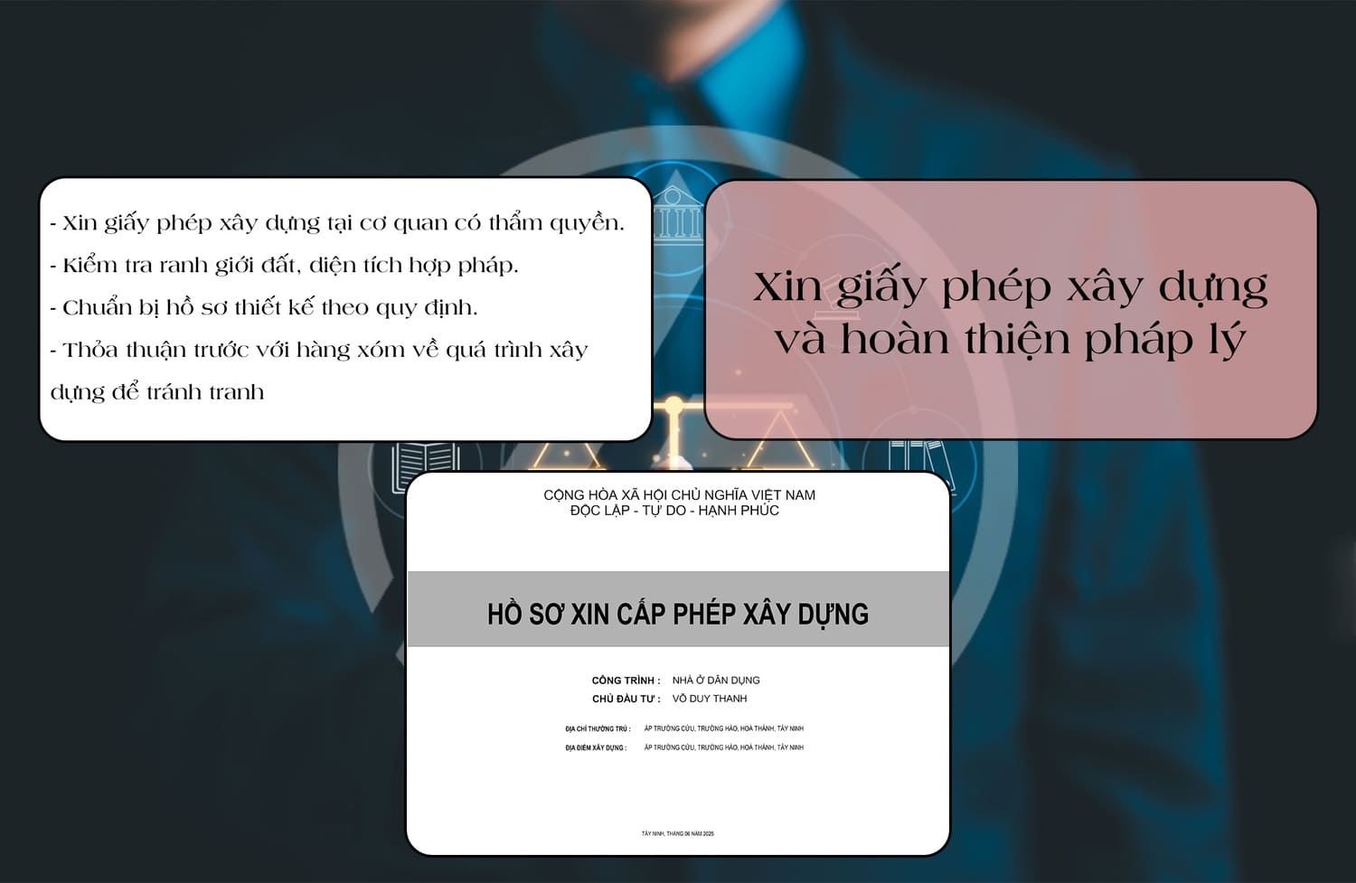 Xin giấy phép xây dựng và hoàn thiện pháp lý
