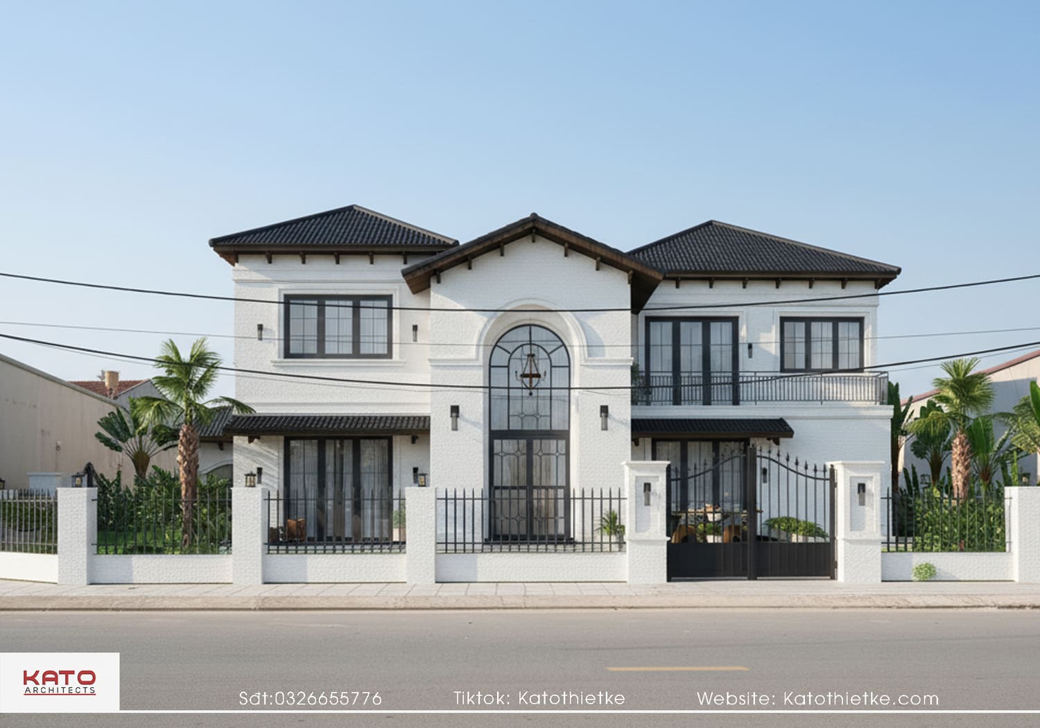 Thiết kế mặt tiền có chiều sâu và nhịp điệu