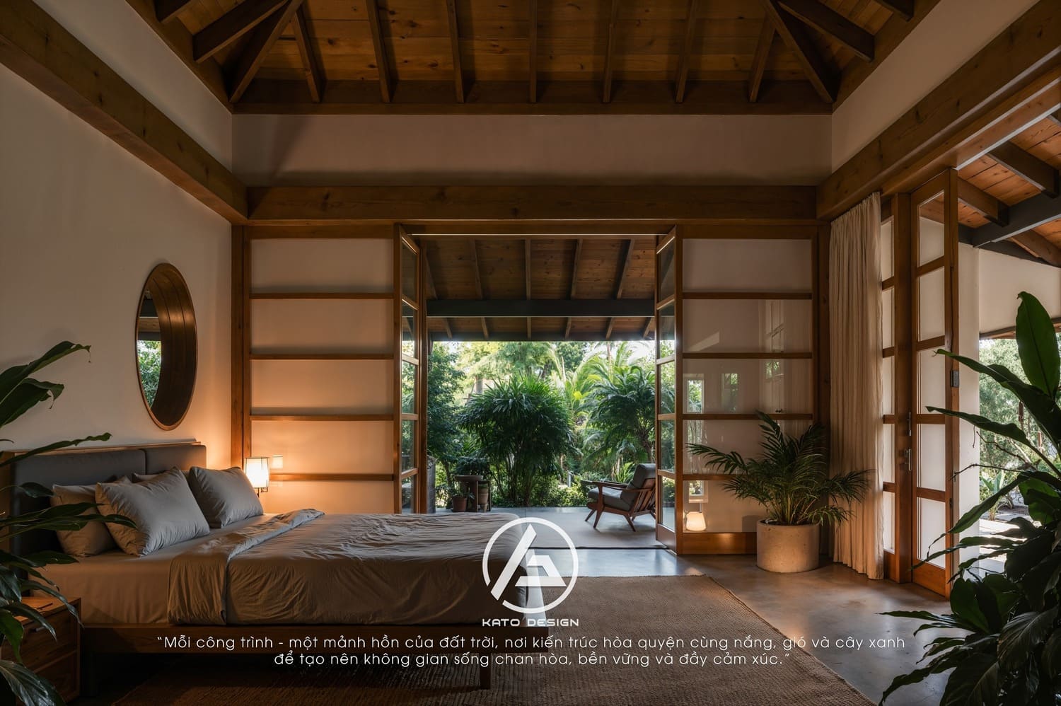 Phòng ngủ được thiết kế tối ưu ánh sáng giúp thư giãn Phòng ngủ được thiết kế tối ưu ánh sáng giúp thư giãn