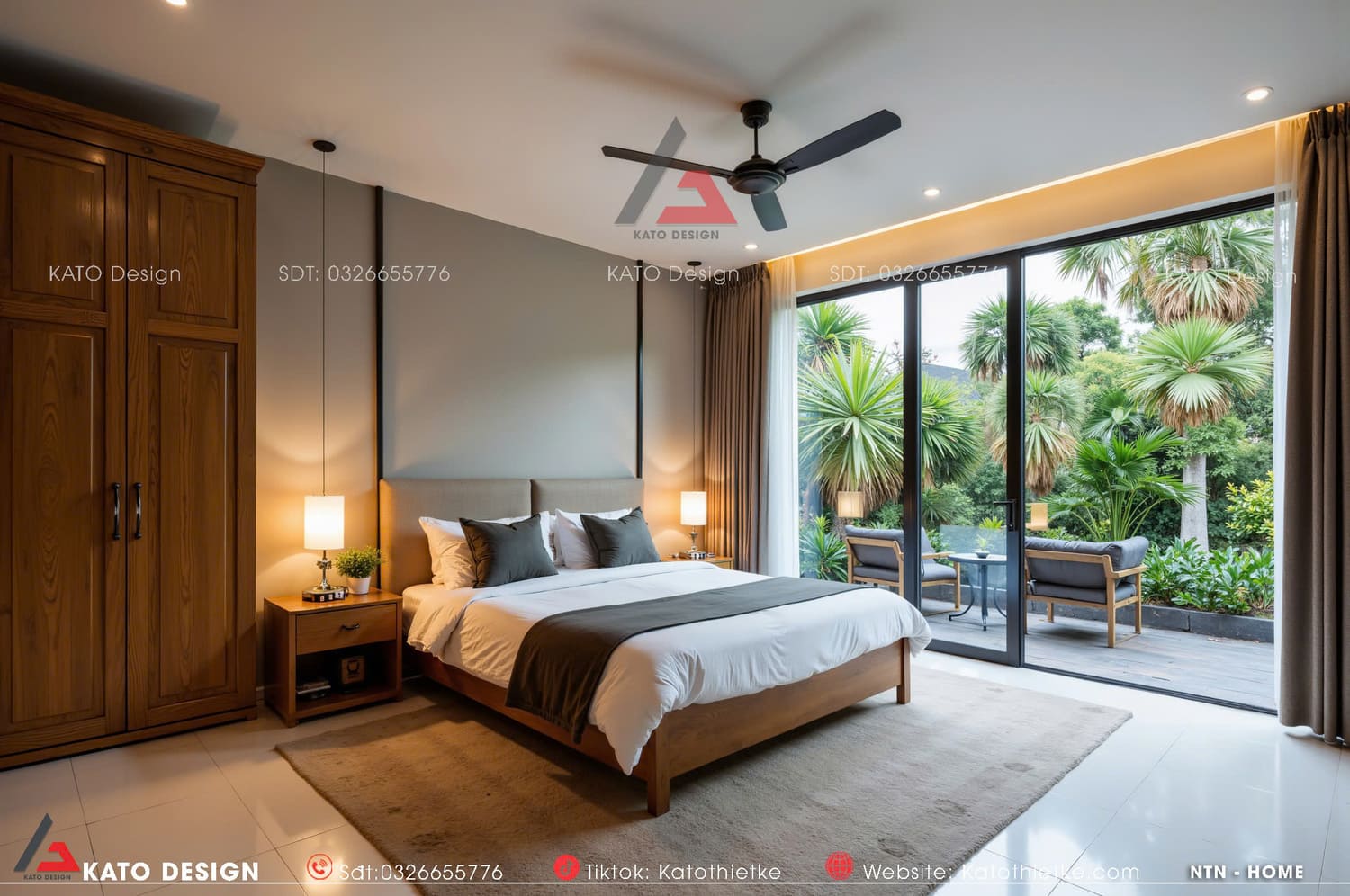 Không gian phòng ngủ hiện đại, tinh tế