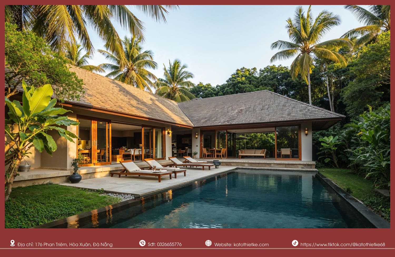 Mẫu resort phong cách kiến trúc Tropical House