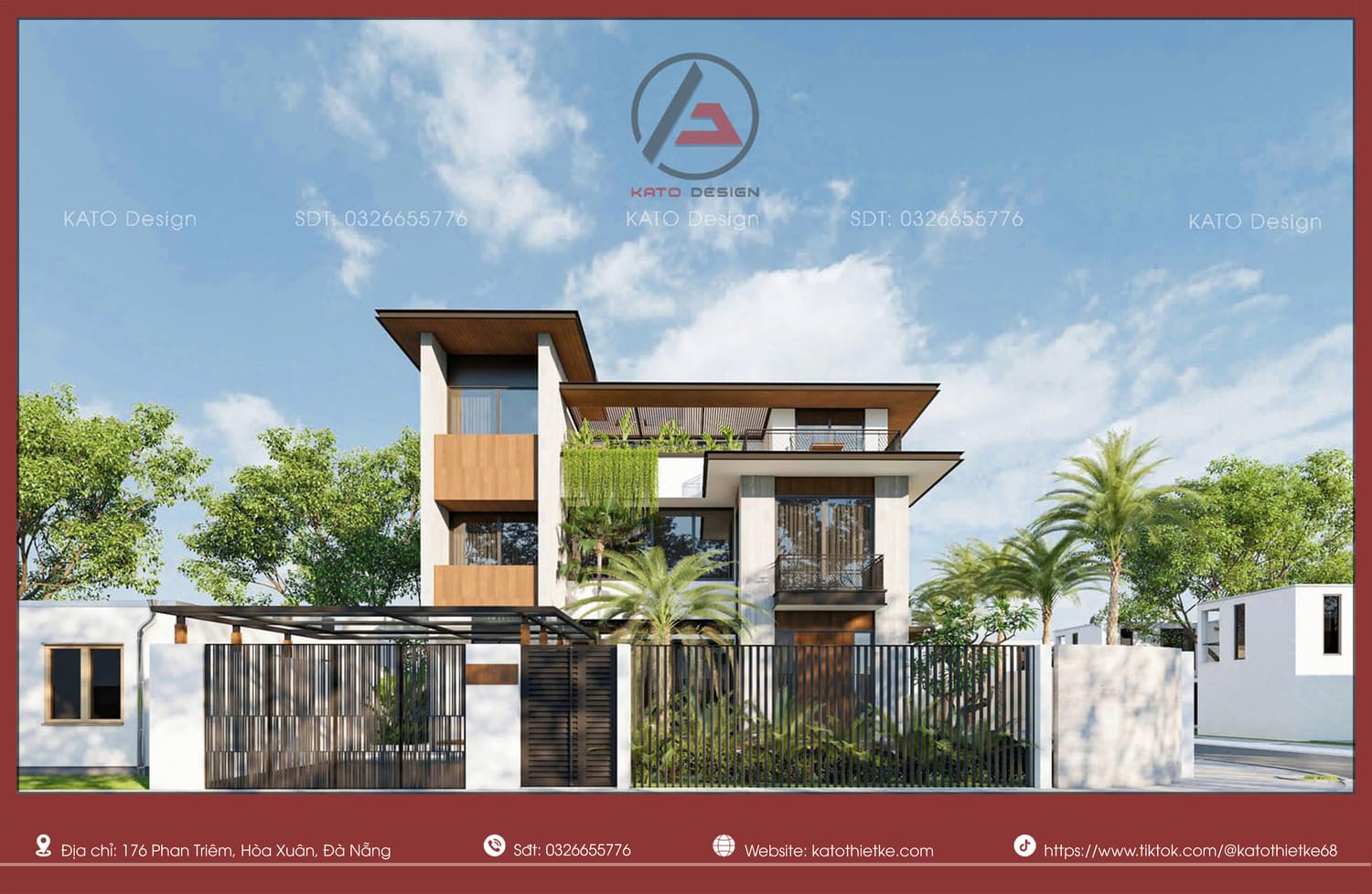Phong cách tropical house 2026 mang vẻ đẹp không gian xanh mát, đậm chất nghỉ dưỡng.
