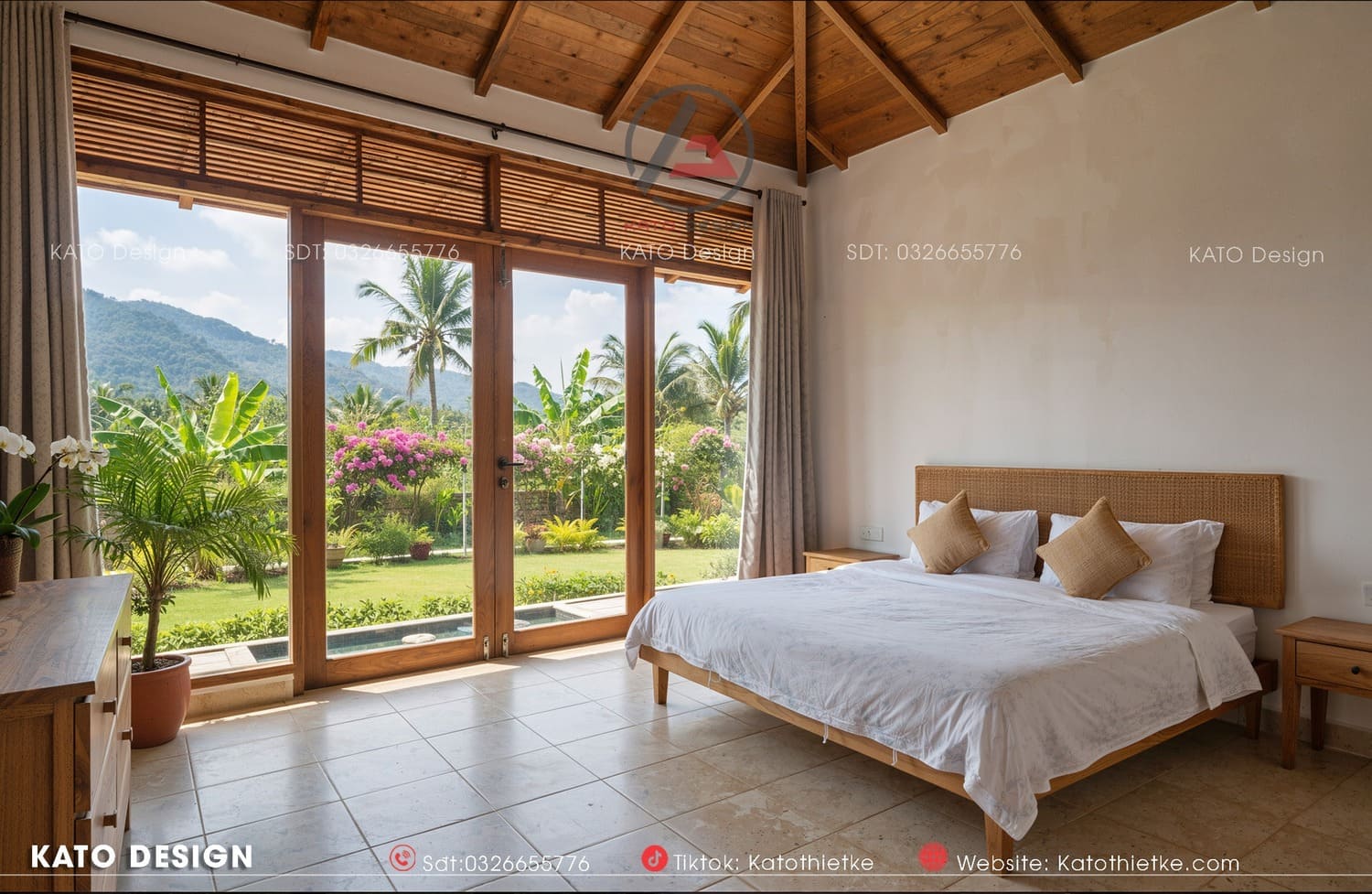 Phòng ngủ đơn giản nhưng ấm cúng