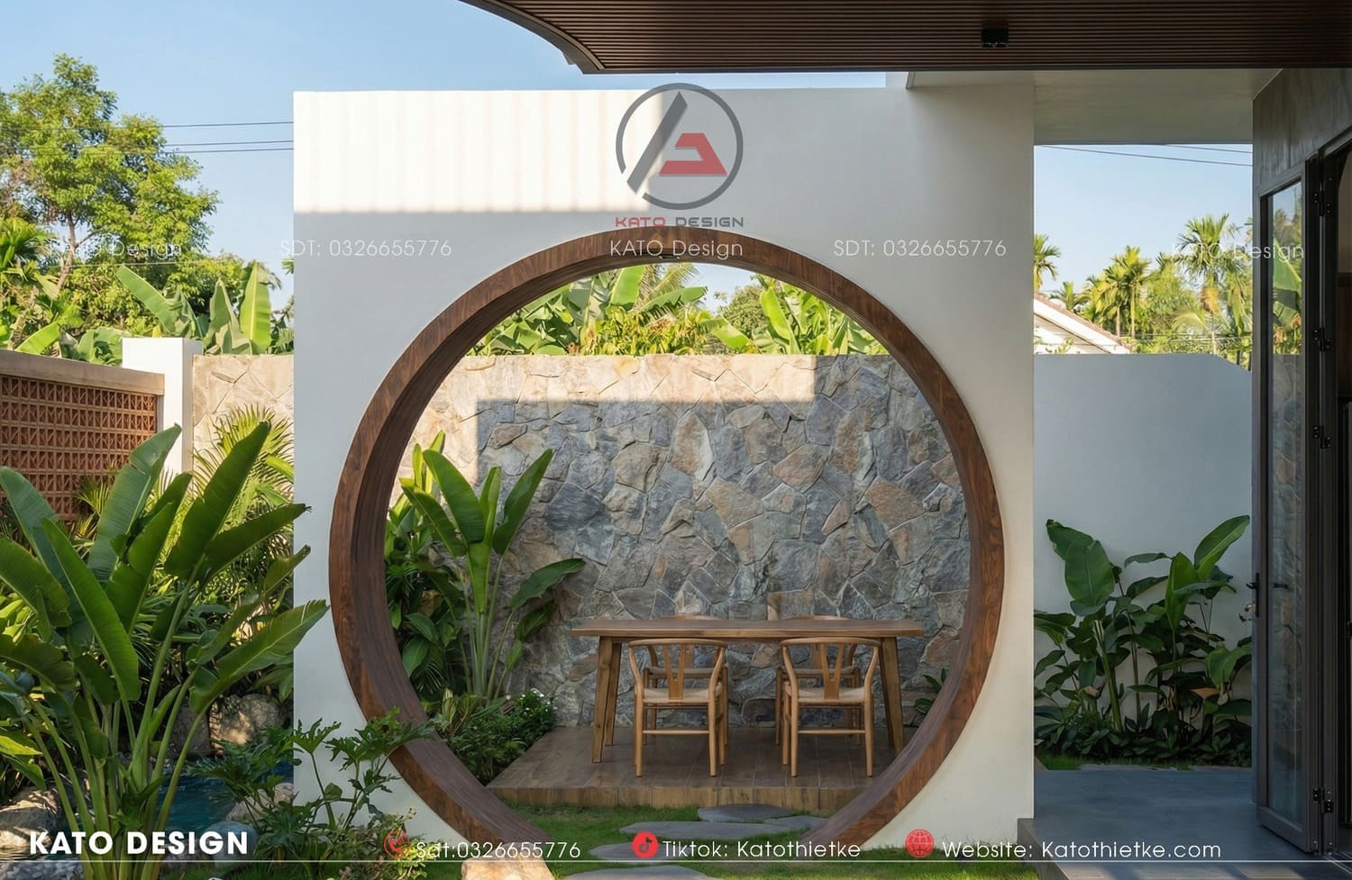 Không gian bên ngoài nhà biệt thự