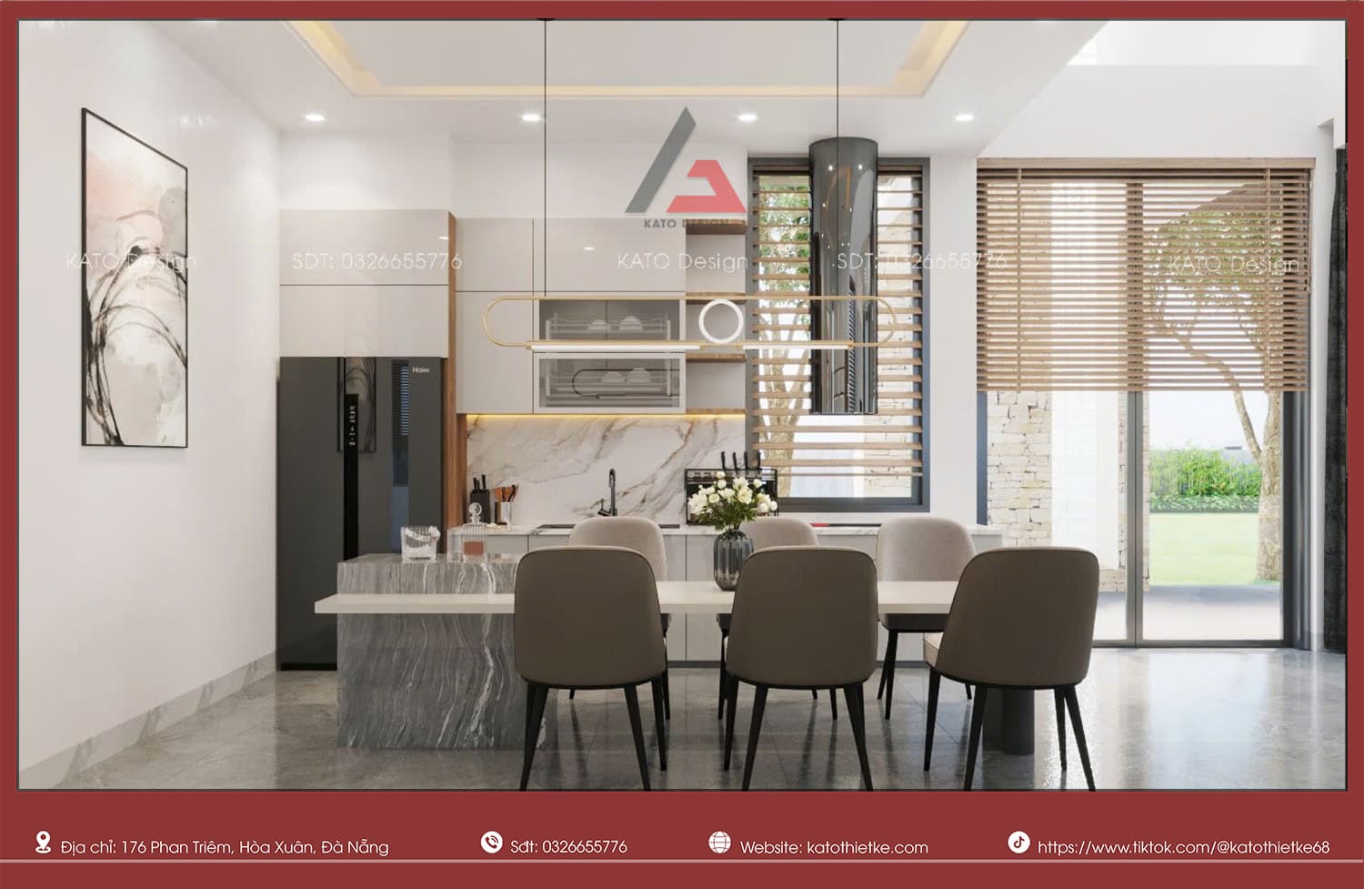 Hướng Nam đặt bếp giúp cân bằng ngũ hành, tăng vượng khí cho nhà Tây Bắc