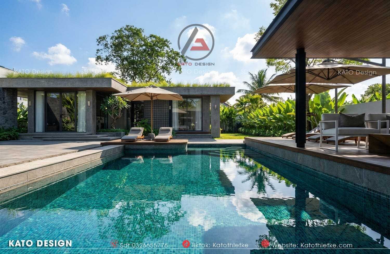 Hồ nước trước nhà giúp điều hòa không khí hiệu quả Hồ nước trước nhà giúp điều hòa không khí hiệu quả