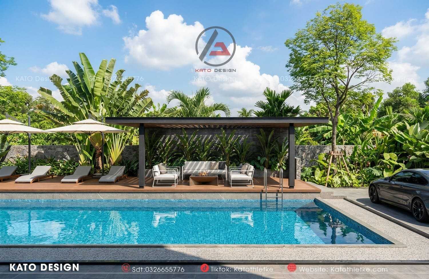 Không gian ngoài trời lý tưởng cho nhà nghỉ dưỡng ở quê Không gian ngoài trời lý tưởng cho nhà nghỉ dưỡng ở quê