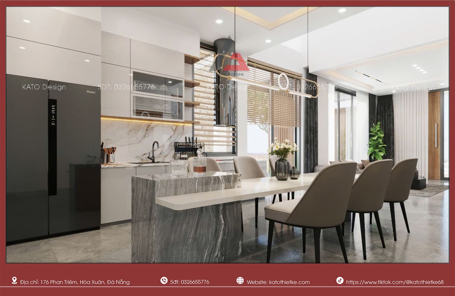 Nhà hướng Tây Bắc nên đặt bếp hướng Tây, Nam, Đông Bắc hoặc Tây Nam, tránh Tây Bắc