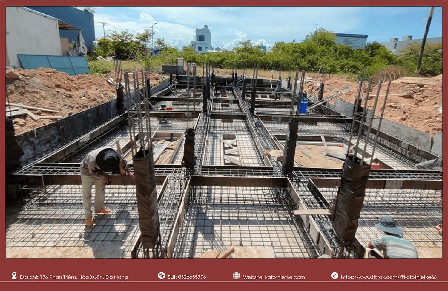 Giai đoạn thi công và giám sát gồm theo dõi tiến độ, kiểm tra chất lượng và nghiệm thu