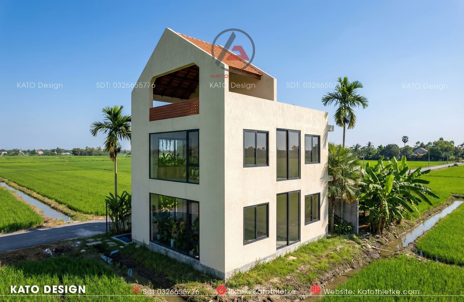 Tổng quan công trình với không gian thoáng đãng