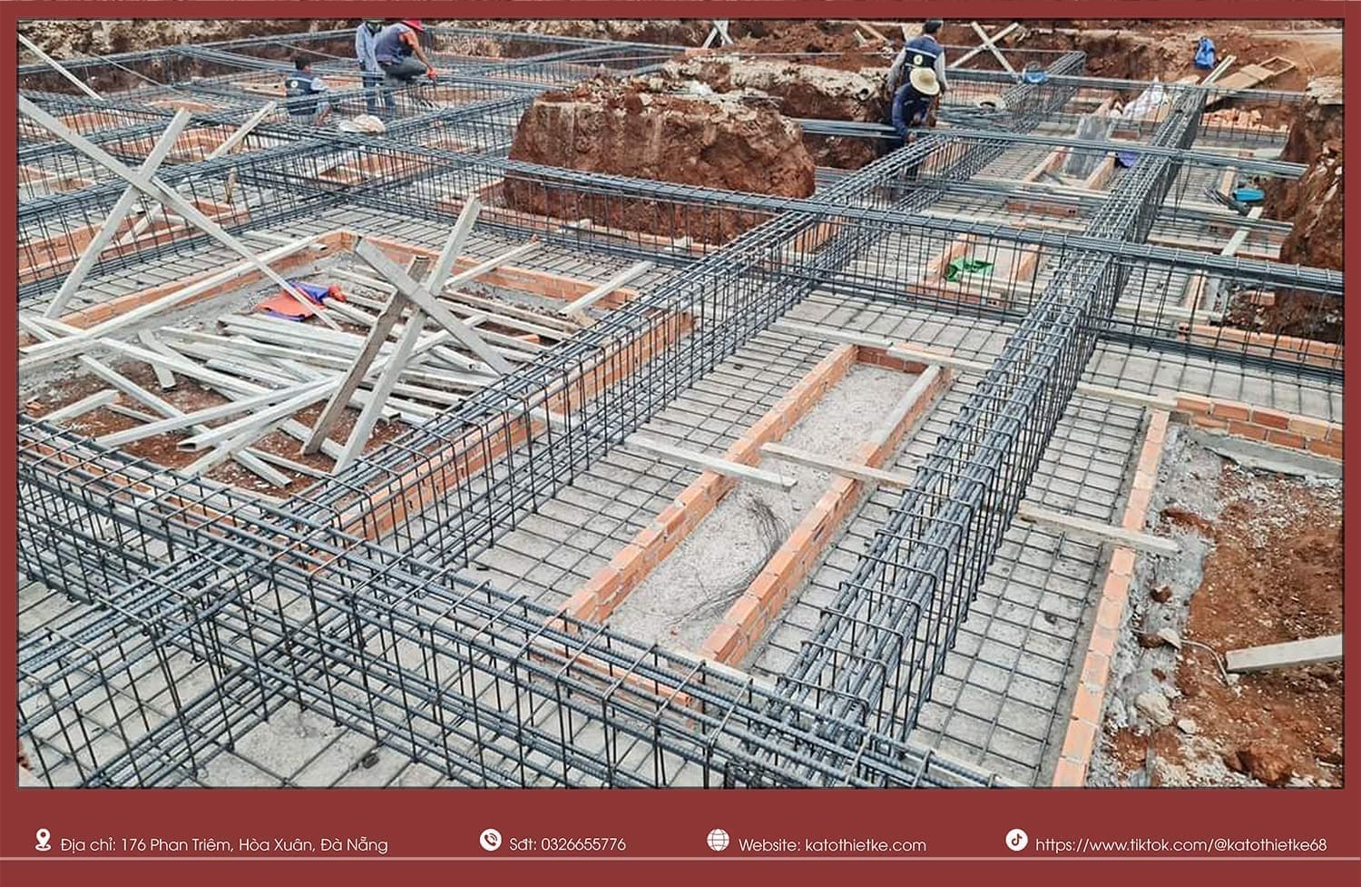 Móng băng cho nhà ống vững chắc, chịu lực tốt, thi công nhanh và tiết kiệm chi phí