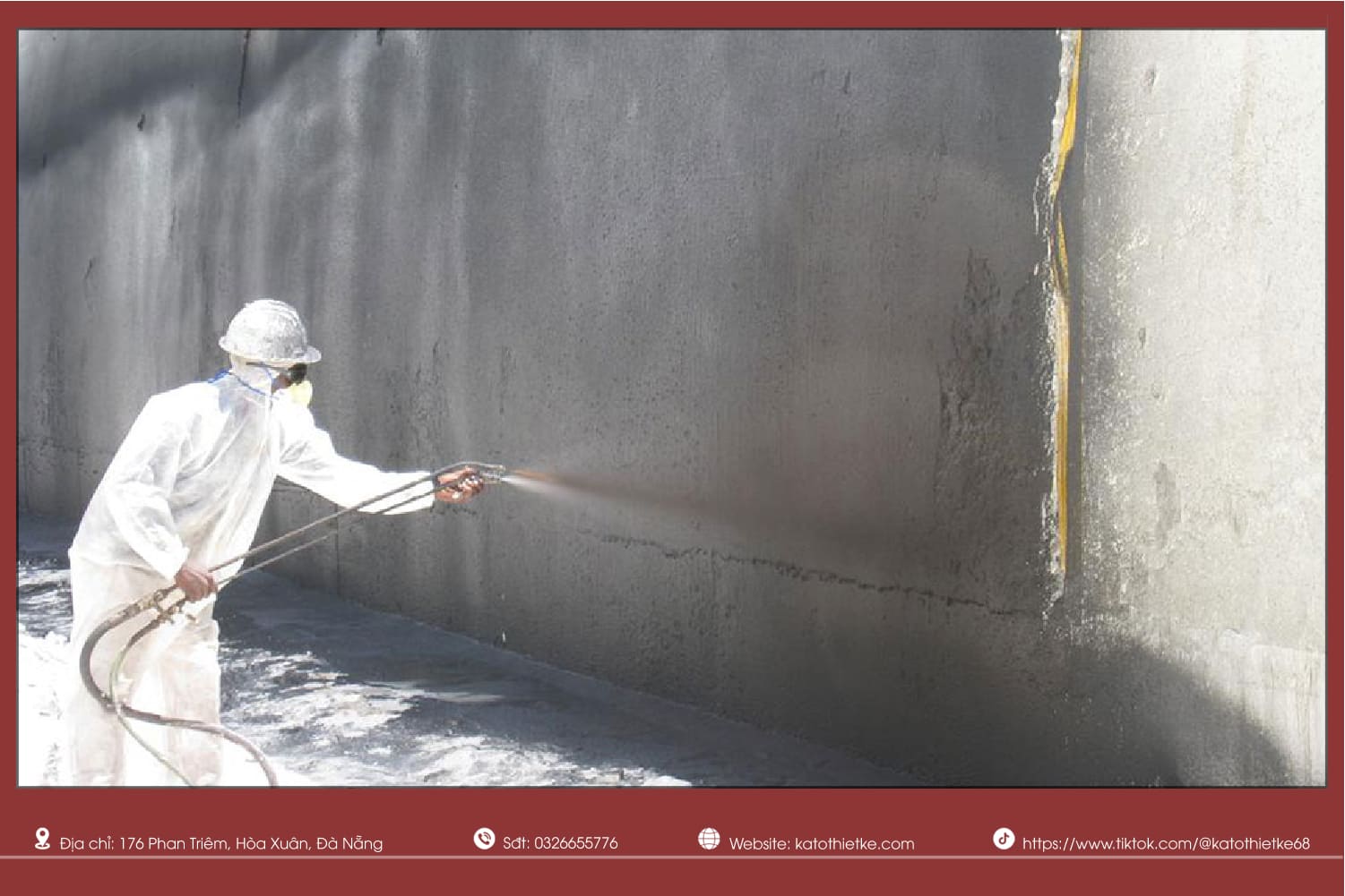 Chống thấm cho tường không trát là công đoạn quan trọng Chống thấm cho tường không trát là công đoạn quan trọng