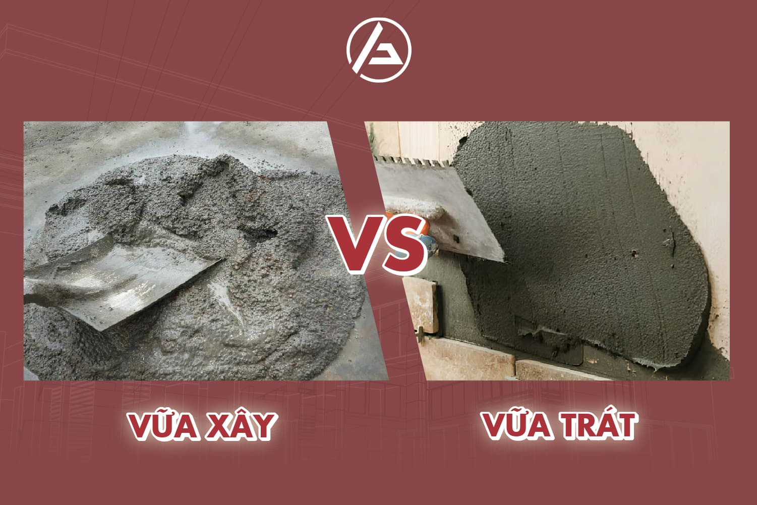 Sự khác nhau giữa vữa xây và vữa trát Sự khác nhau giữa vữa xây và vữa trát