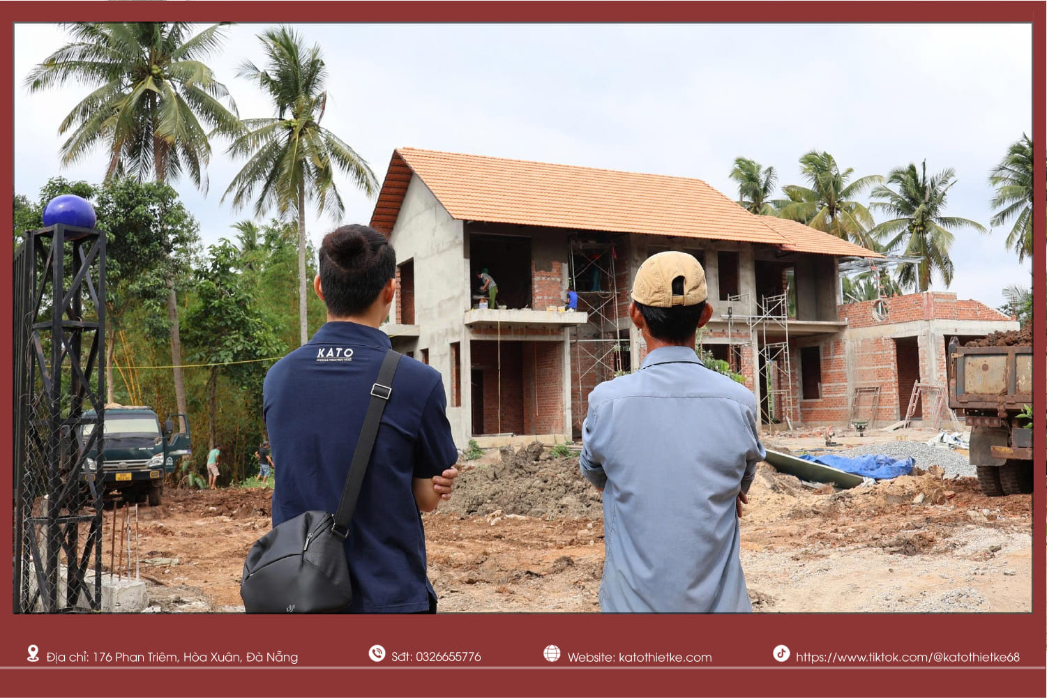  Gia chủ và đội ngũ thi công đưa ra những trao đổi ban đầu về công trình 