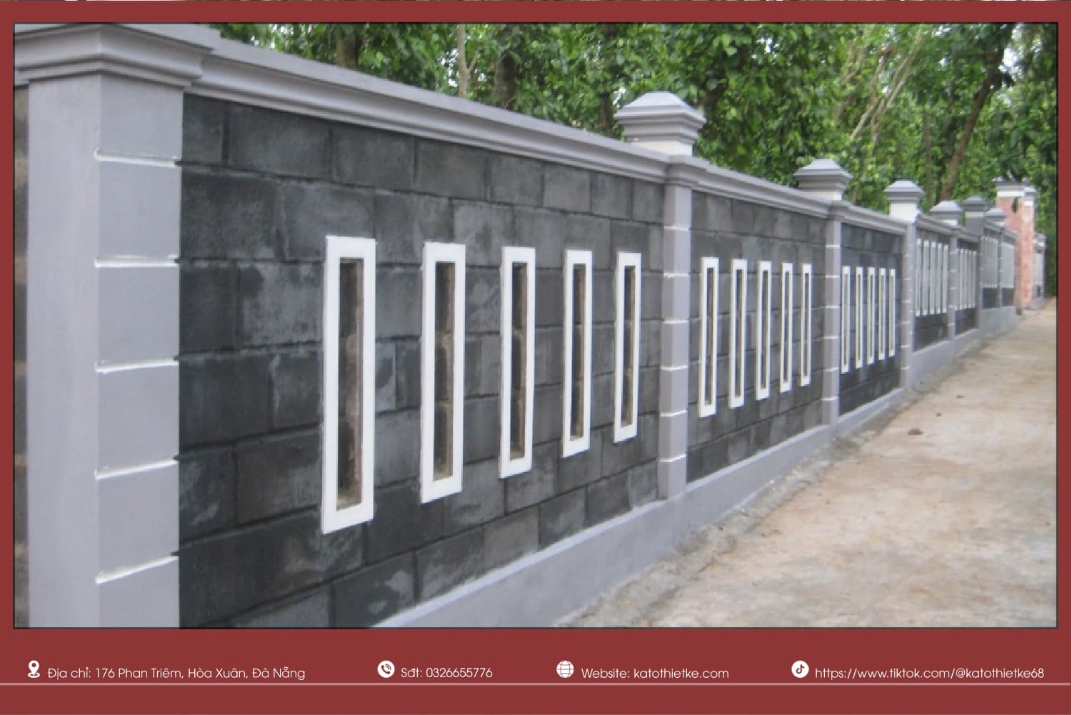 Tường ngăn thường mỏng, nhẹ; tường bao dày, chắc chắn