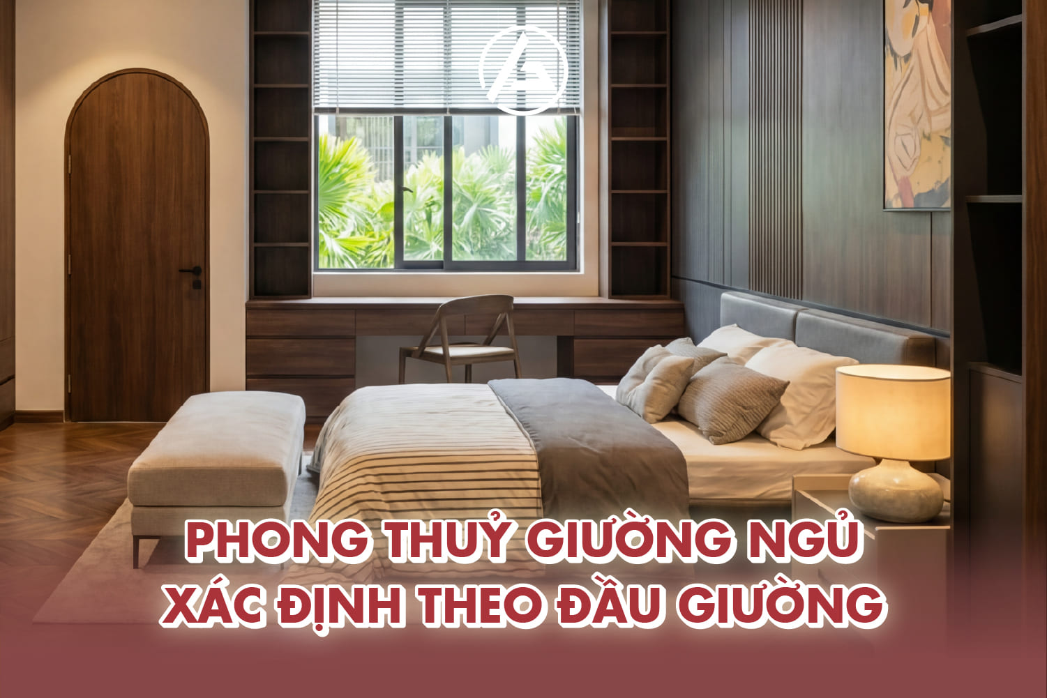 Đầu giường nên đặt tựa sát vào tường
