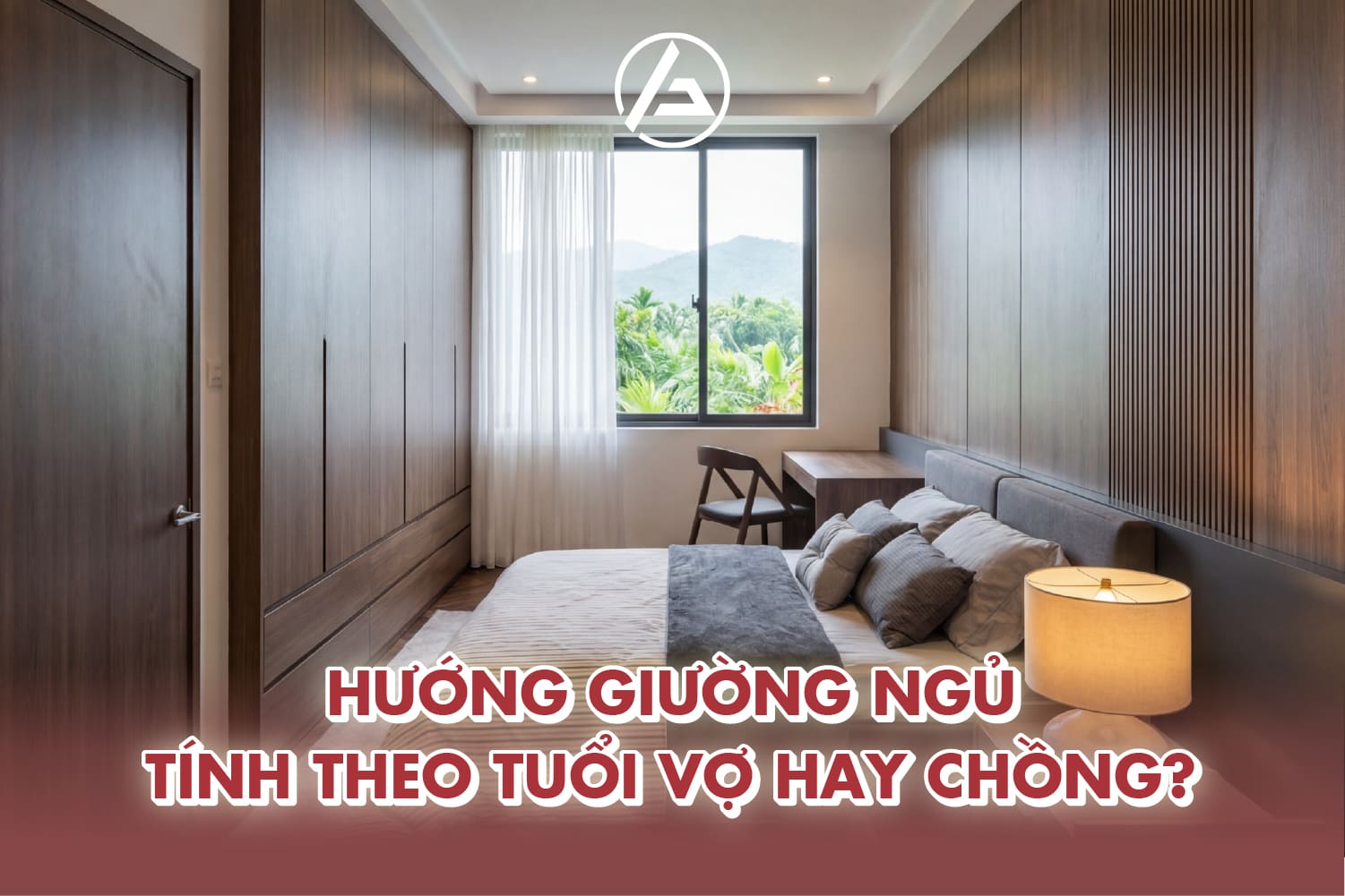 Hướng giường ngủ thường được tính theo tuổi người chồng