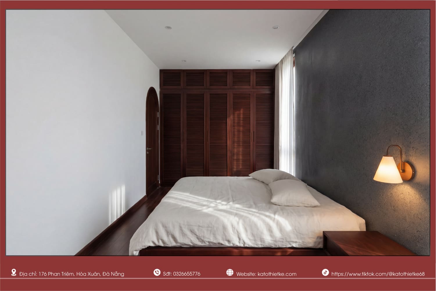 Không được đặt giường ngủ đối diện cửa chính hoặc nhà vệ sinh