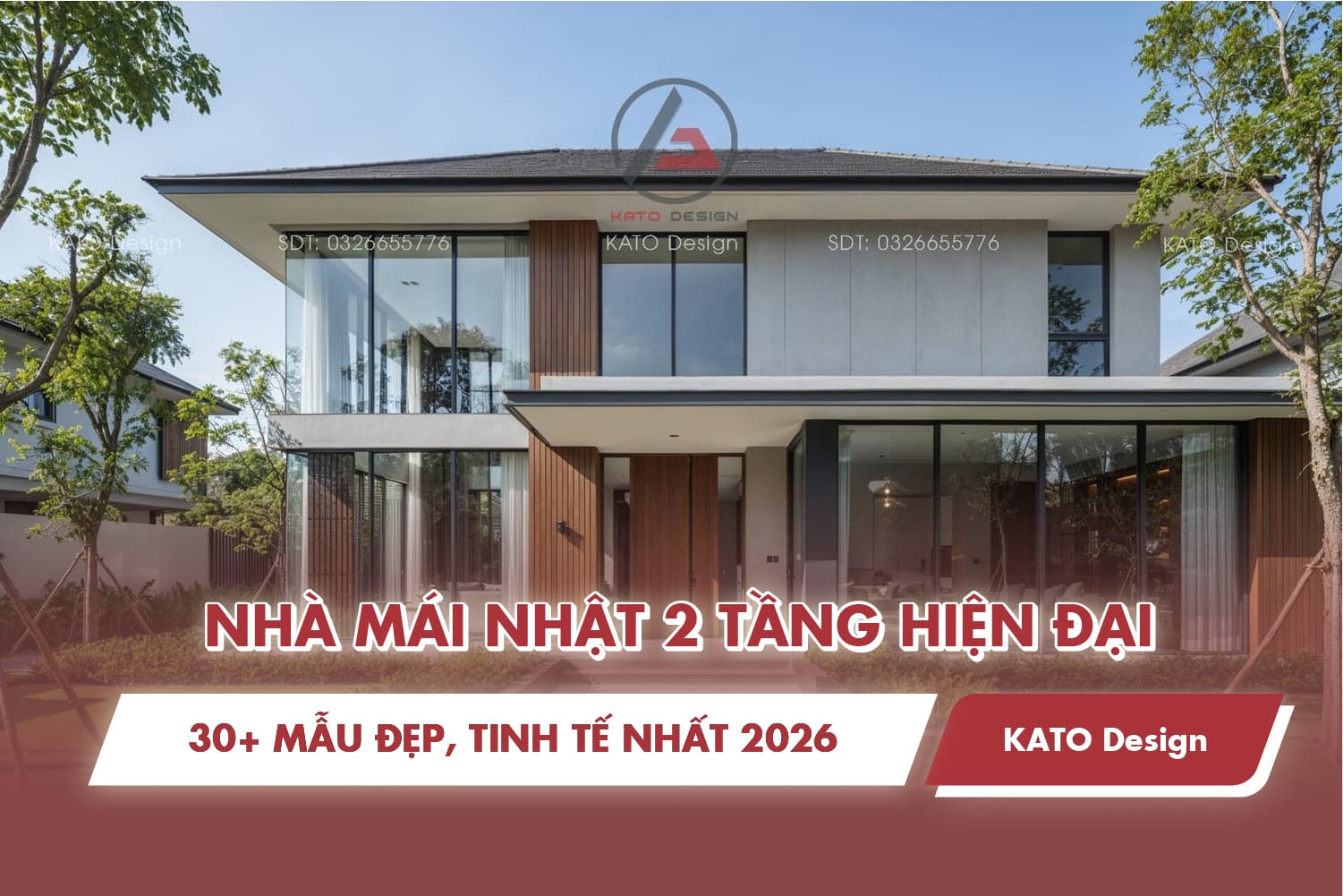 30+ mẫu nhà mái Nhật 2 tầng hiện đại tinh tế nhất 2026