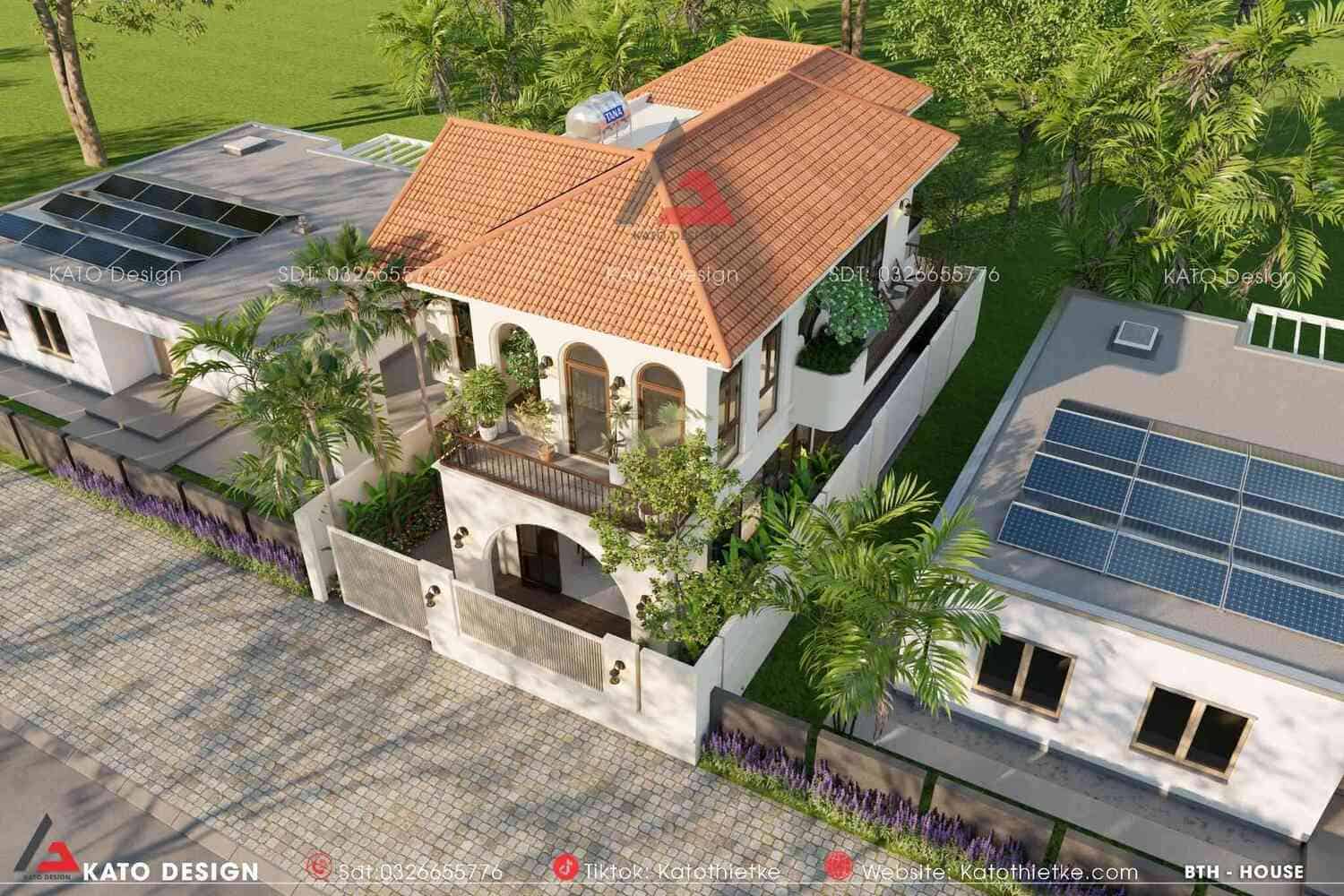 Biệt thự mang vẻ đẹp cổ điển sang trọng với bố cục hài hòa Biệt thự mang vẻ đẹp cổ điển sang trọng với bố cục hài hòa