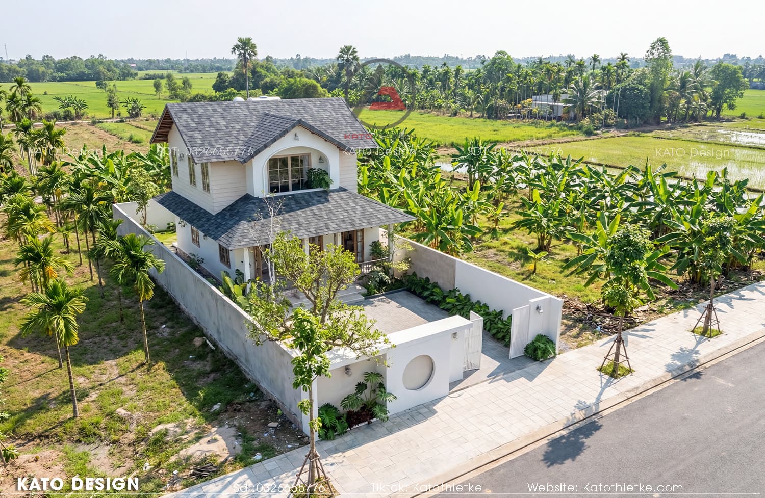 Nhà vườn 2 tầng farmhouse 205m² tiện nghi, riêng tư, tối ưu chi phí