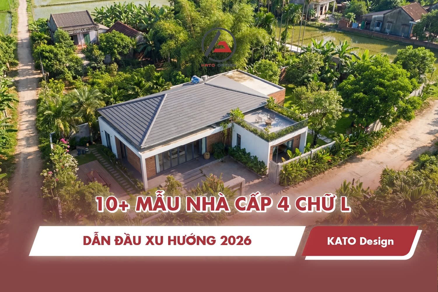 Tổng hợp 10+ mẫu nhà cấp 4 chữ L dẫn đầu xu hướng 2026