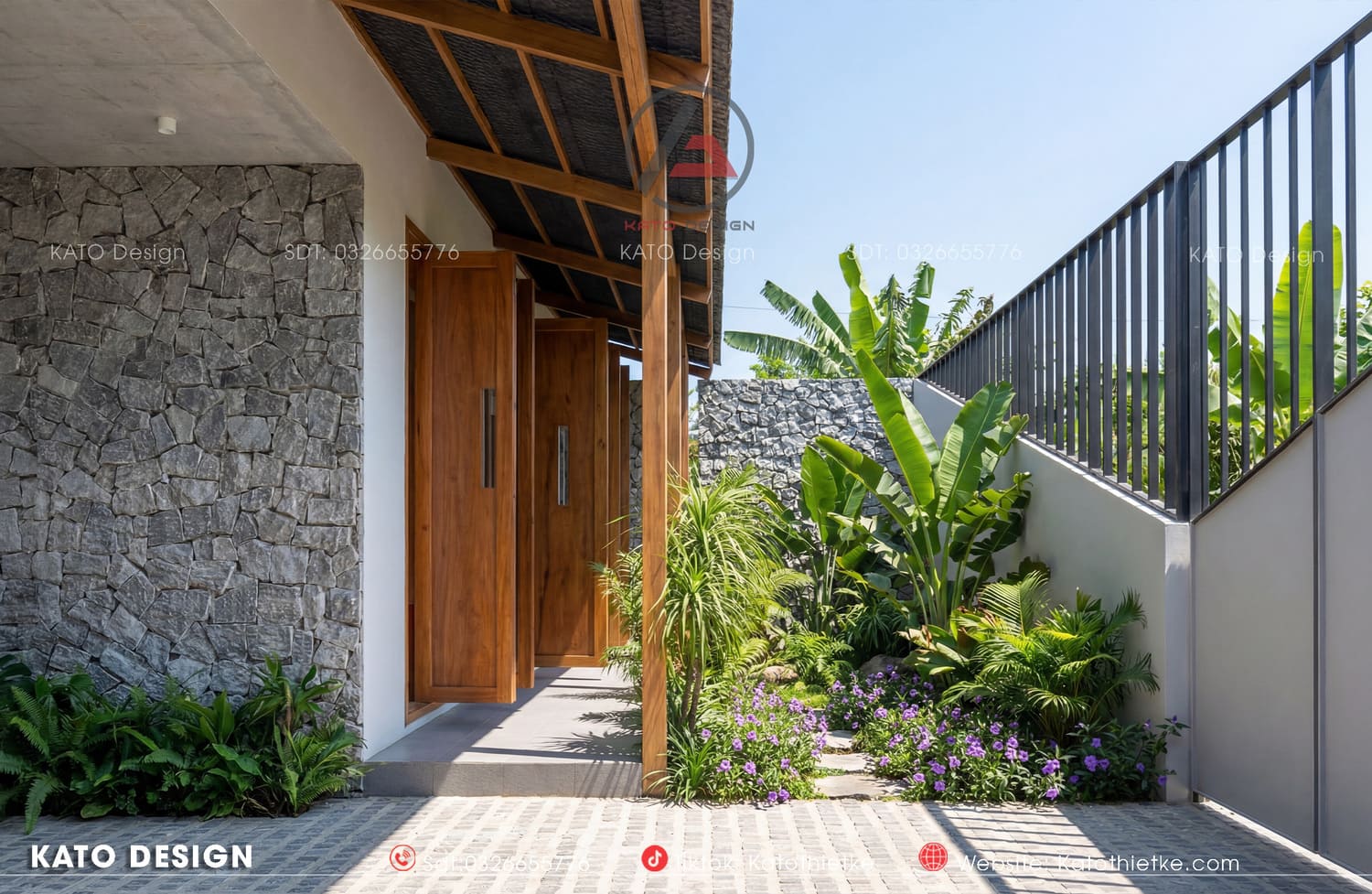 Kiến trúc nhà ở kết hợp hiện đại và truyền thống