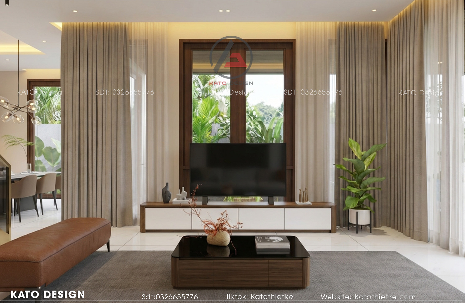 Không gian xu hướng mới theo lối mở liên kết các khu vực, tận dụng ánh sáng tự nhiên